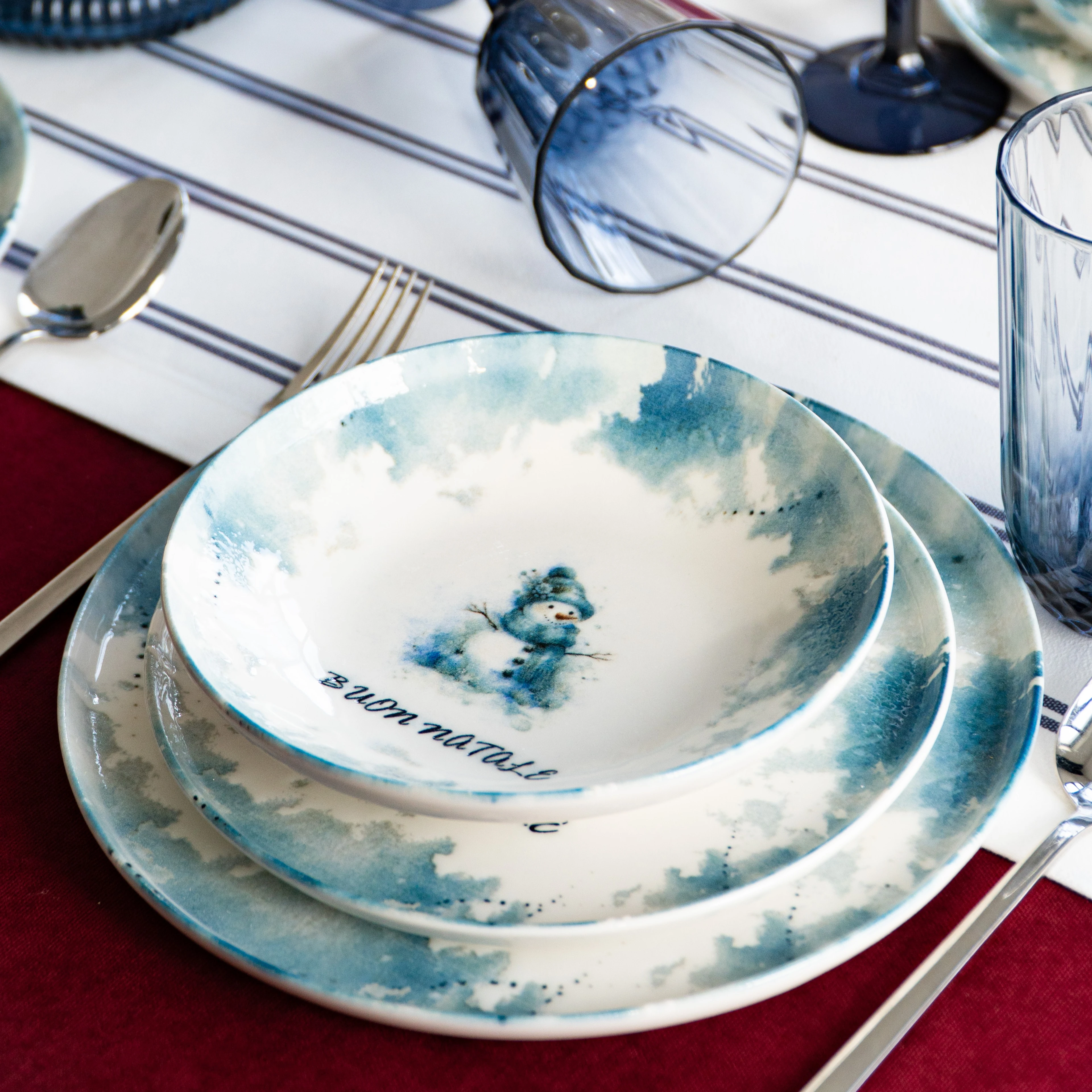 Ghiandoro Servizio di Piatti Porcellana