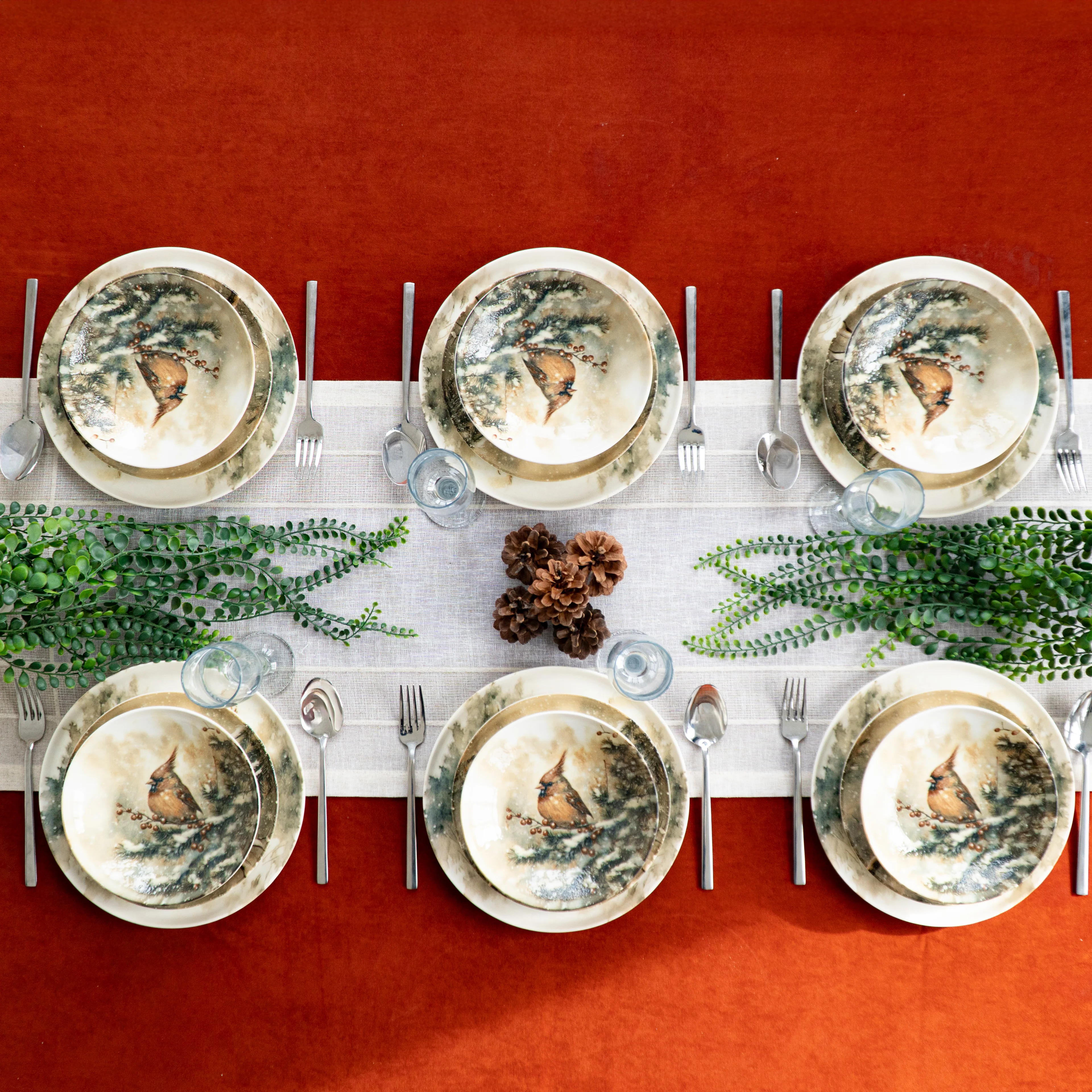 Boscaro Servizio di Piatti Porcellana