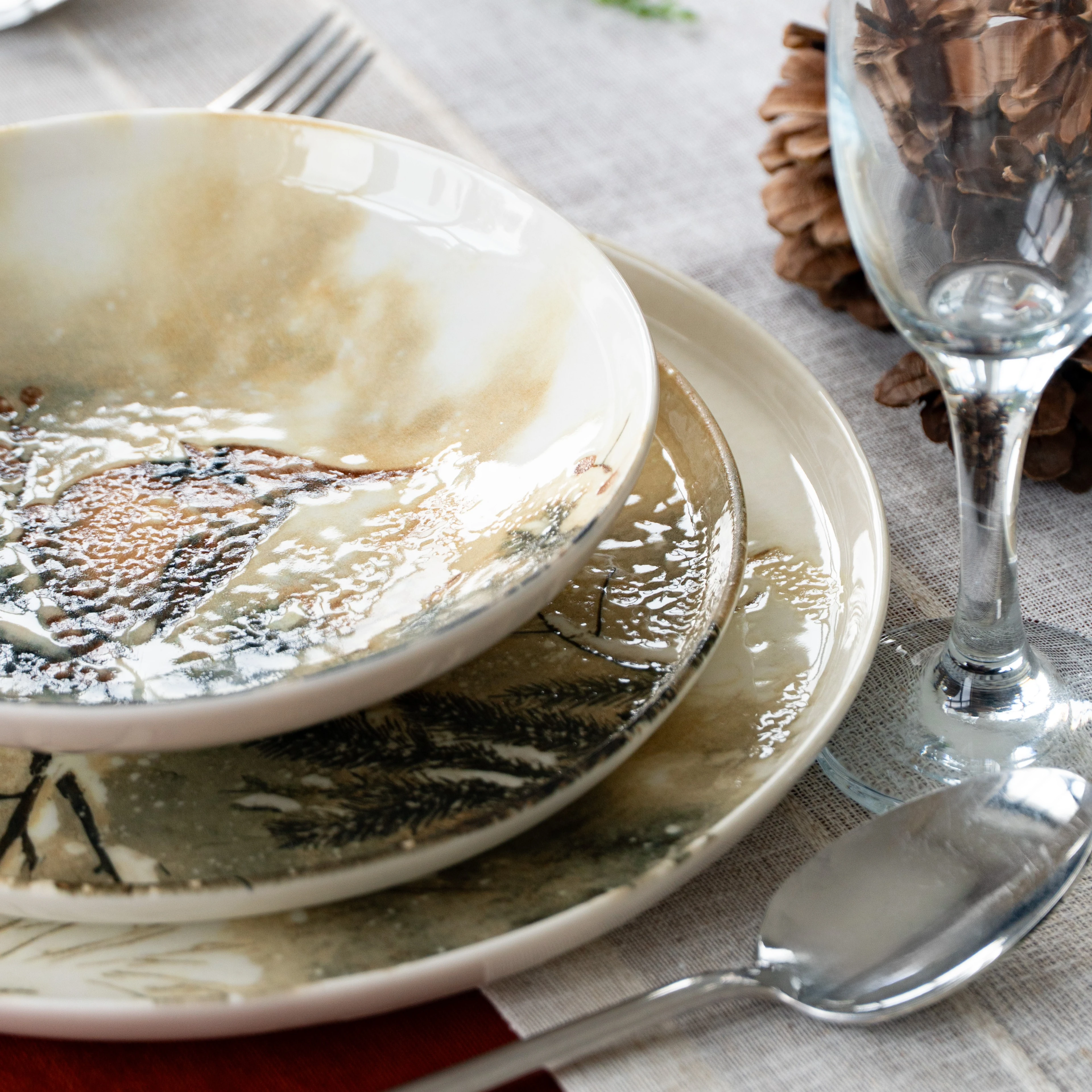 Boscaro Servizio di Piatti Porcellana