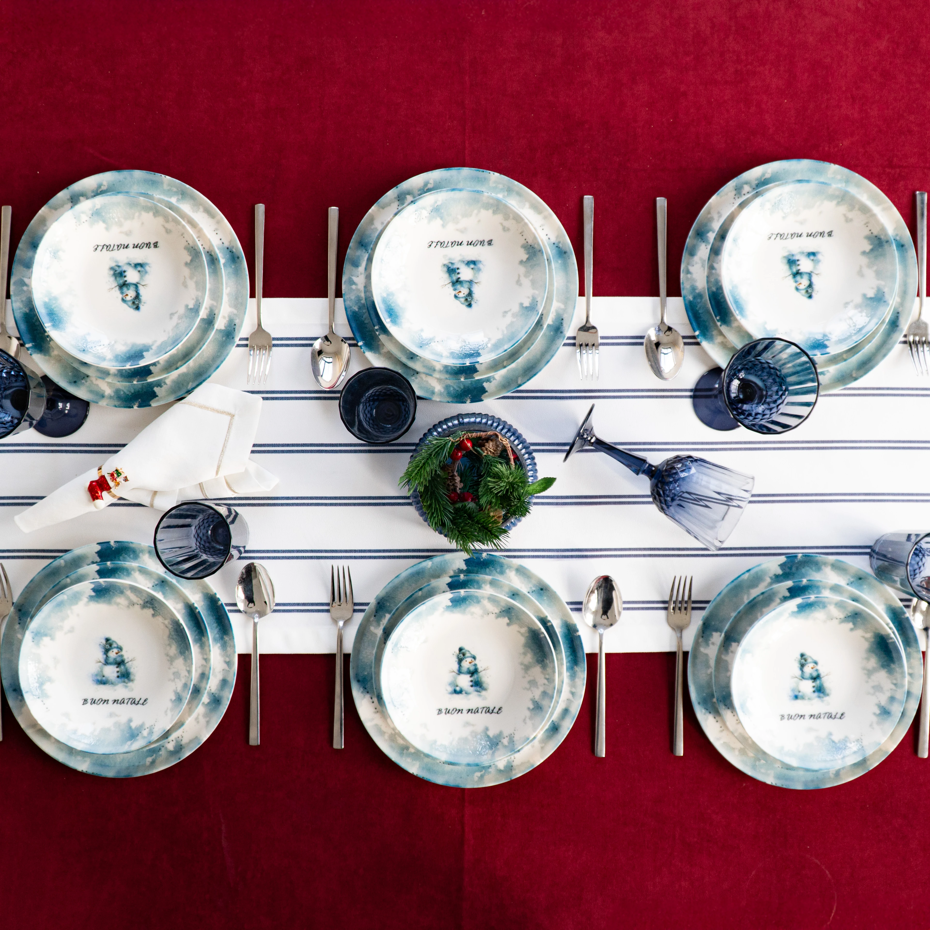 Ghiandoro Servizio di Piatti Porcellana