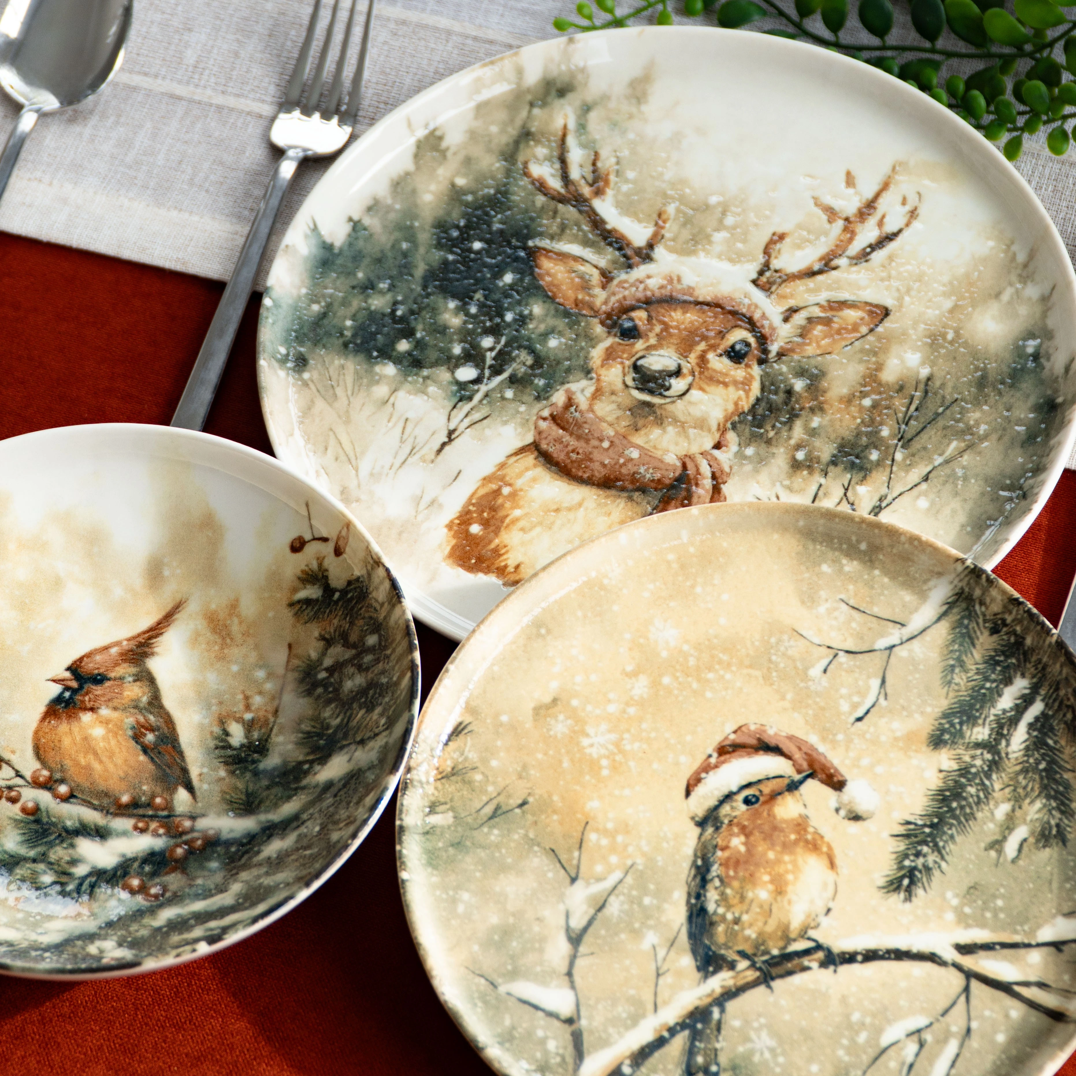 Boscaro Servizio di Piatti Porcellana