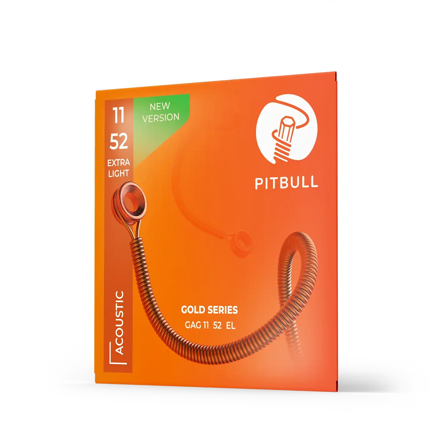 Pitbull Strings Gold Series Acoustic Guitar String Set 3-Pack with Free Hat, Pick, and String Wizard GAG 3P SSC