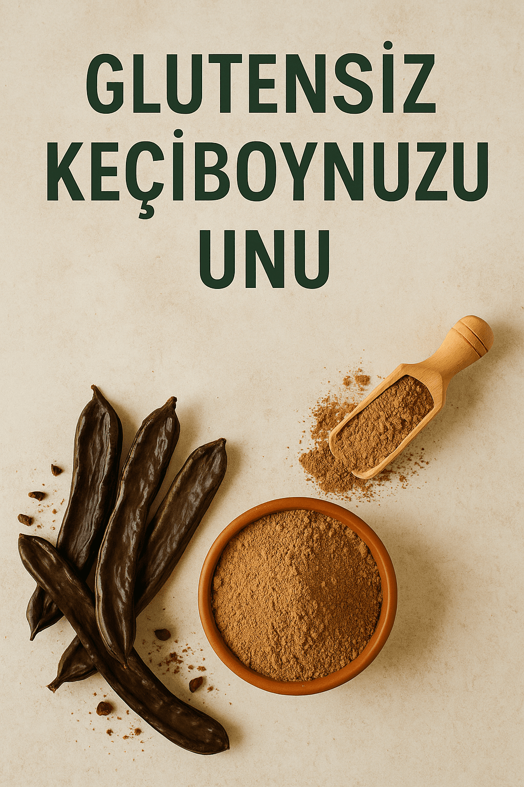 Glutensiz Keçiboynuzu Unu 400 Gr 