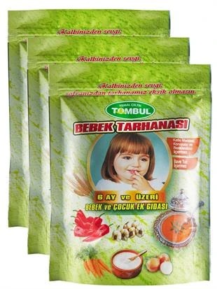 Katkısız Bebek Tarhanası 250 Gr 3'lü Zipli Paket 