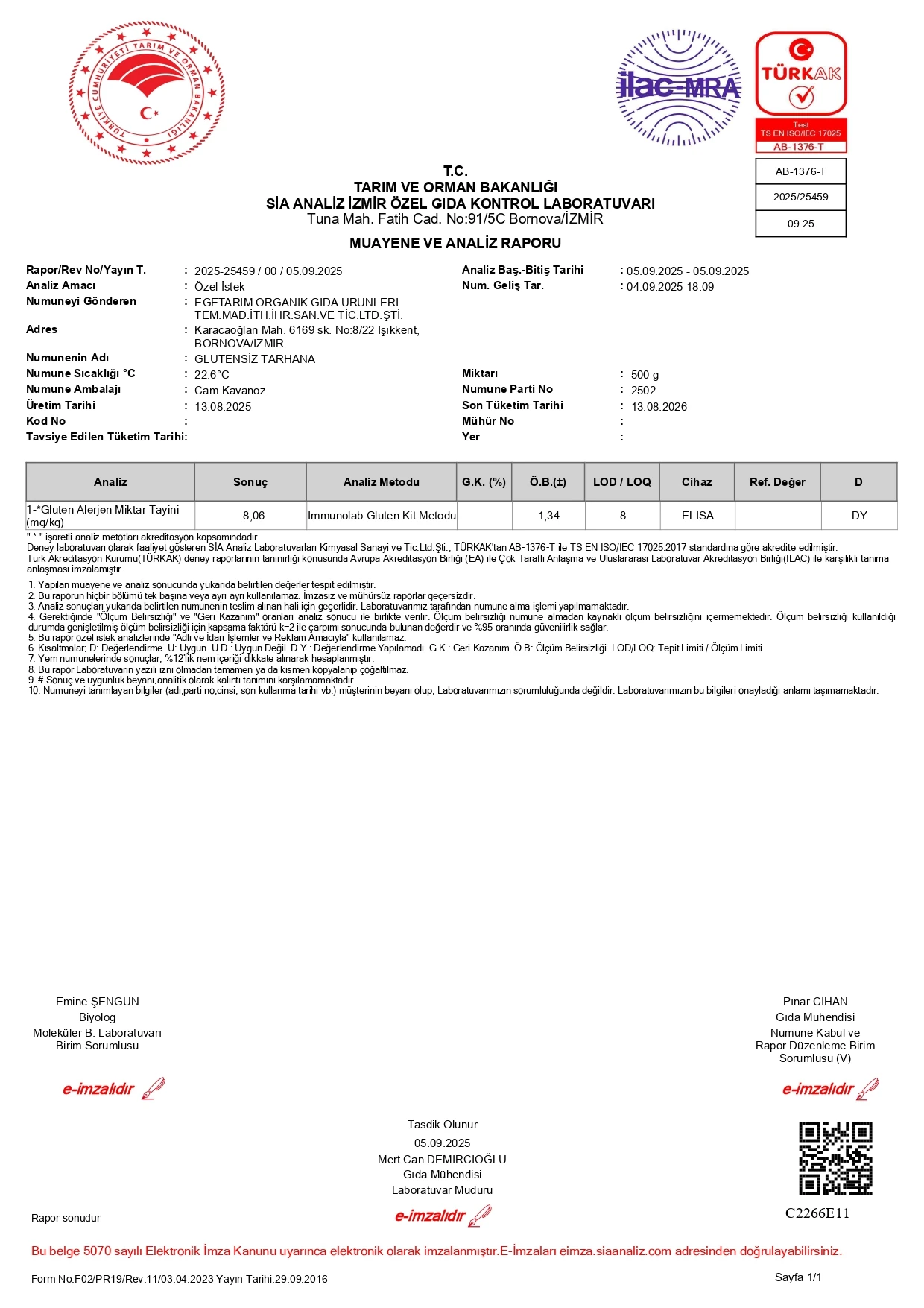 Katkısız Yoğurtsuz & Glutensiz Tarhana 400 Gr