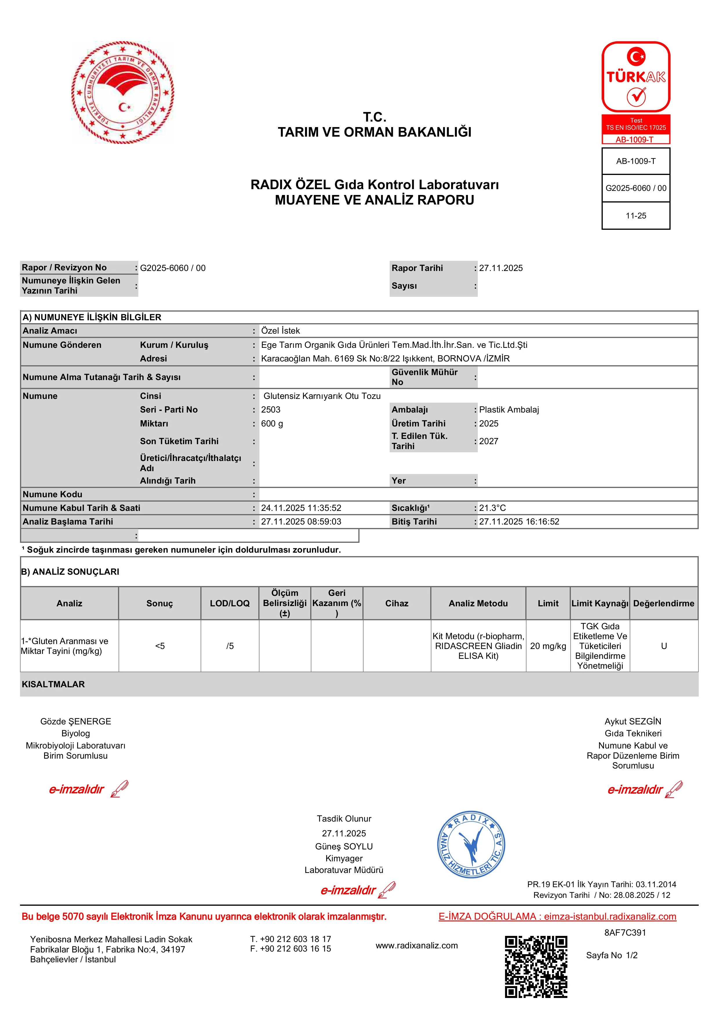 Glutensiz Karnıyarık Otu Tozu (Psyllium) 185 Gr