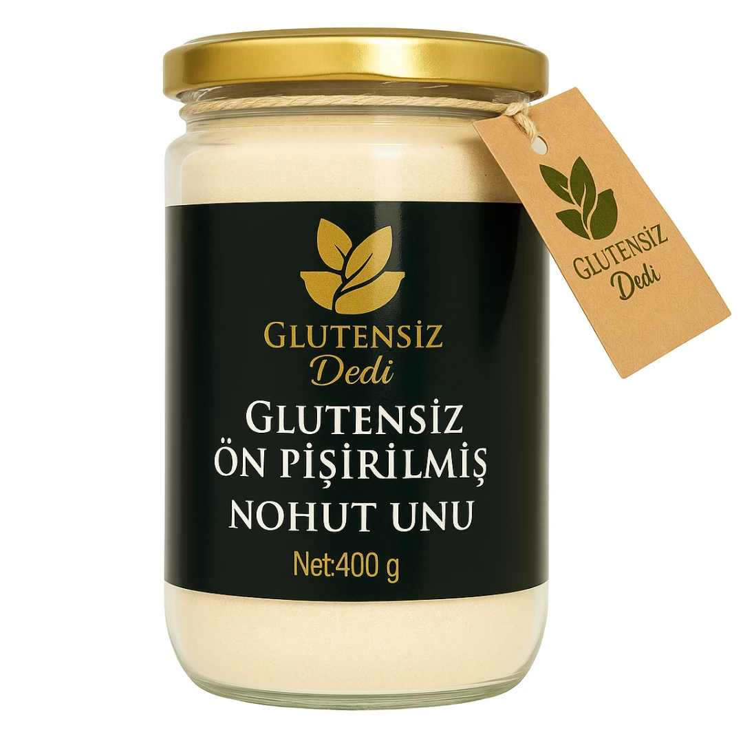Glutensiz Ön Pişirilmiş Nohut Unu 400 Gr