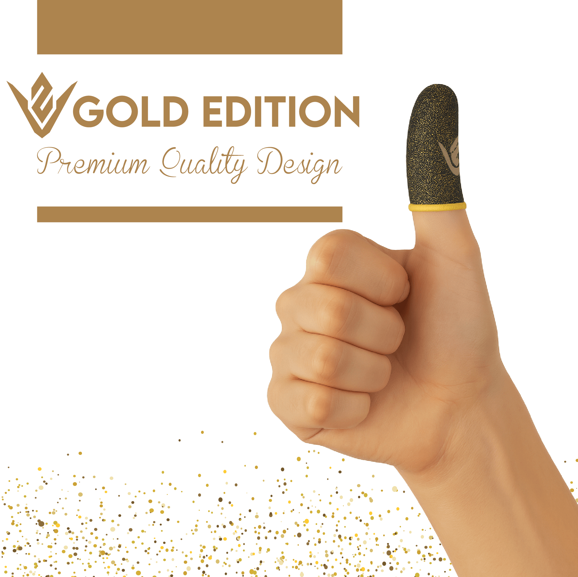 GOLD EDITION Profesyonel E-Spor Oyun Parmak Eldiveni | Ultra Hassasiyet