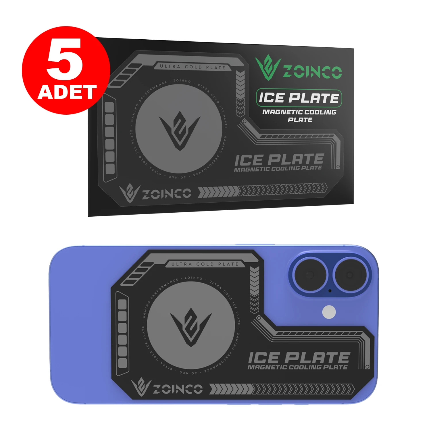 ICE PLATE Manyetik Soğutucu Plaka 5 Adet image