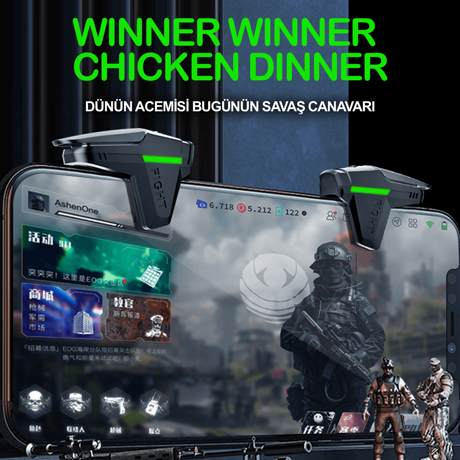 TURBO SHOT Mobil Oyun Tetikleri - PUBG Oyun Konsolu