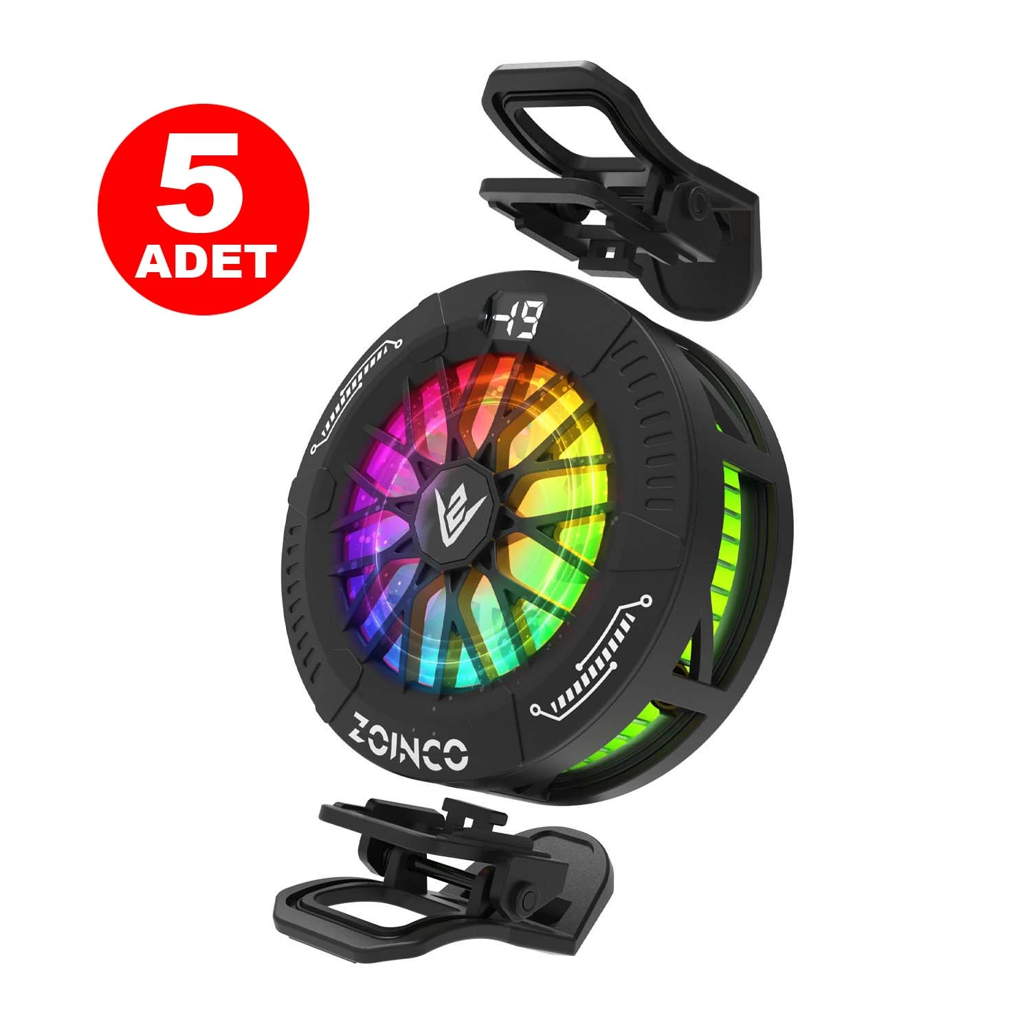 ICE PRO LED Ekranlı Telefon ve Tablet Soğutucu 5 Adet image