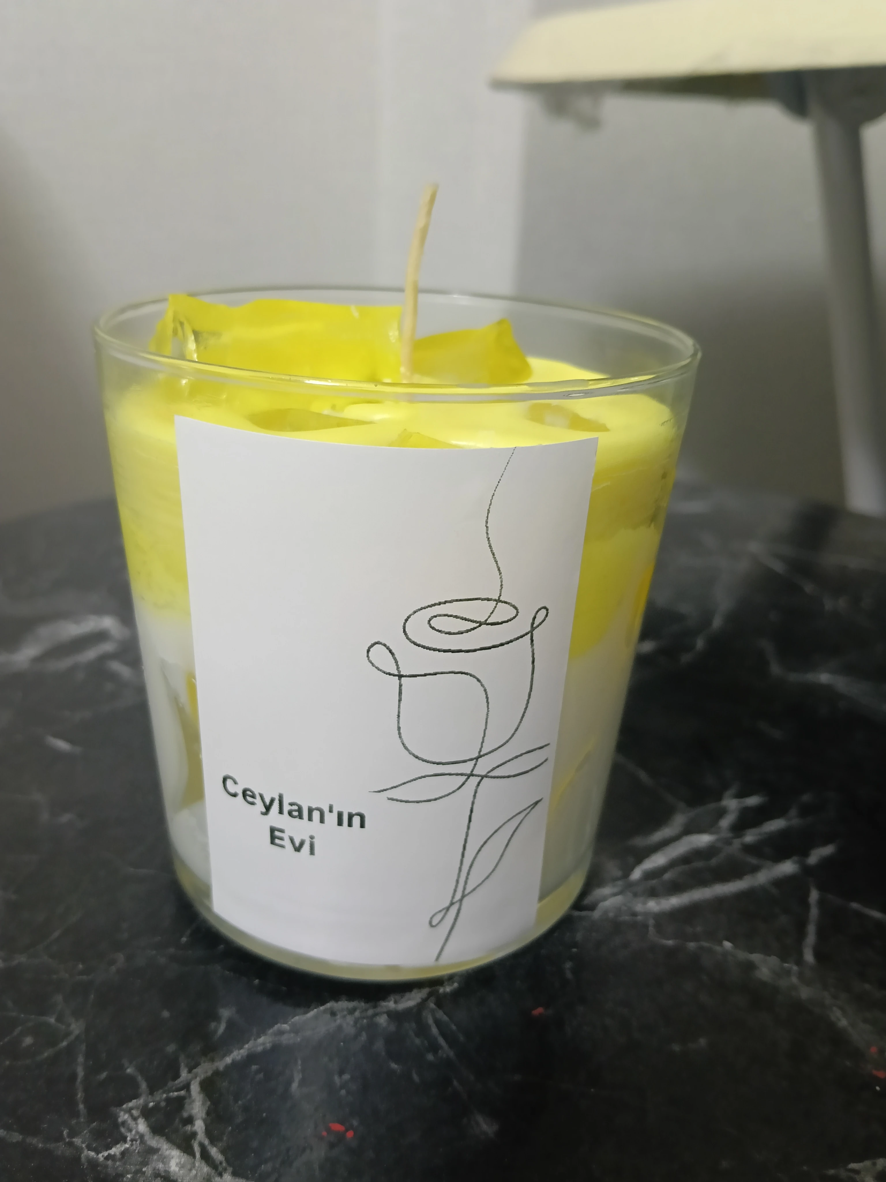 lemon ice candle