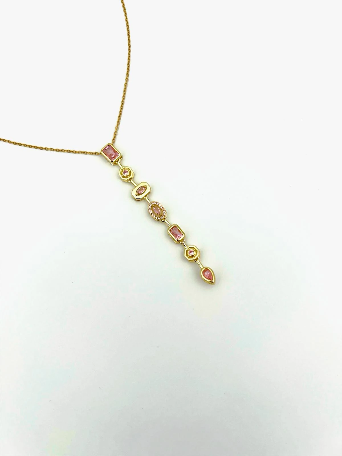 ÇELİK PEMBE Y KOLYE