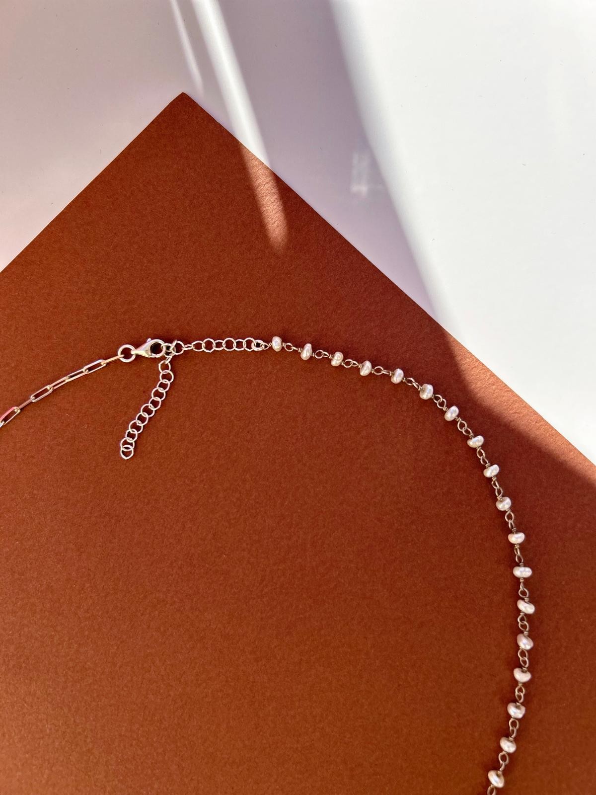 Handwoven Pearl Necklace