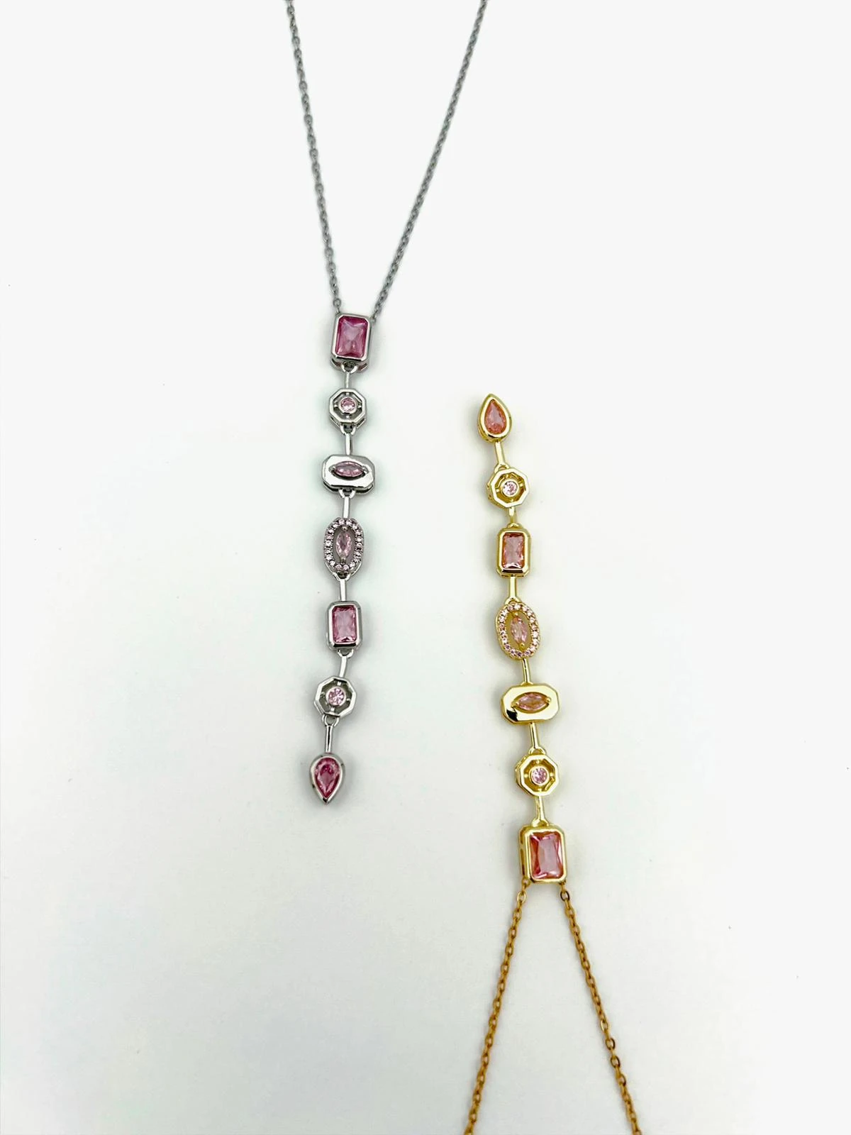 ÇELİK PEMBE Y KOLYE