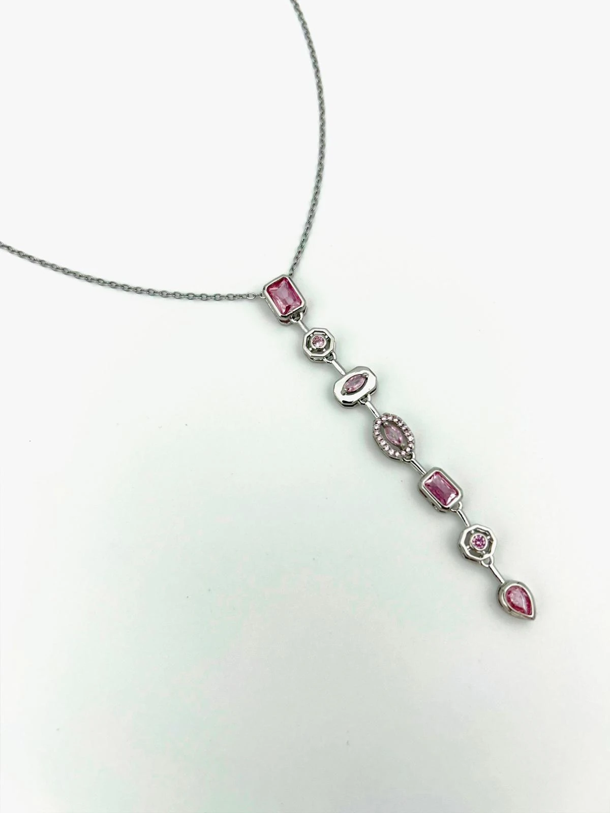 ÇELİK PEMBE Y KOLYE