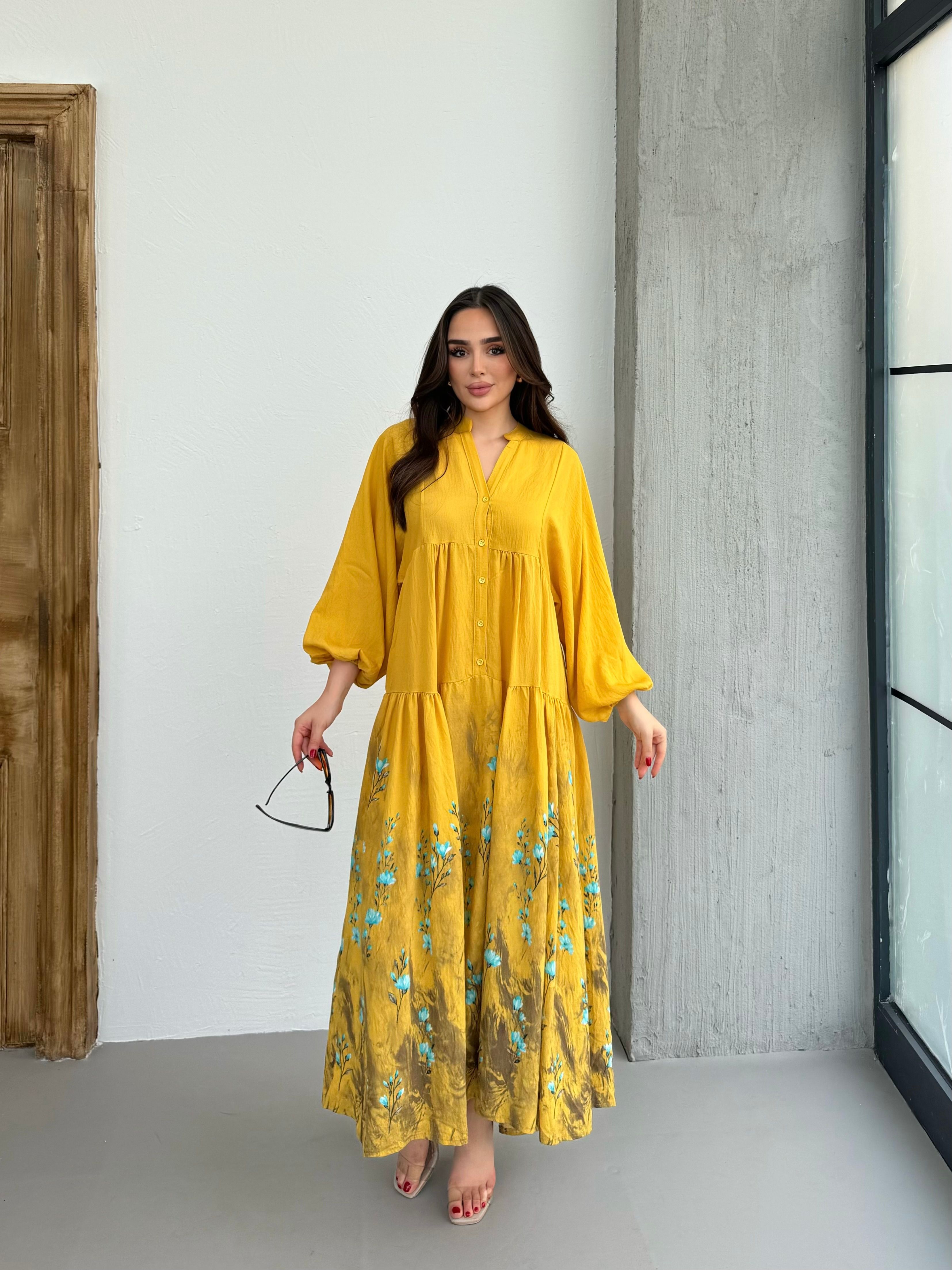 Diana Elbise  - Sarı