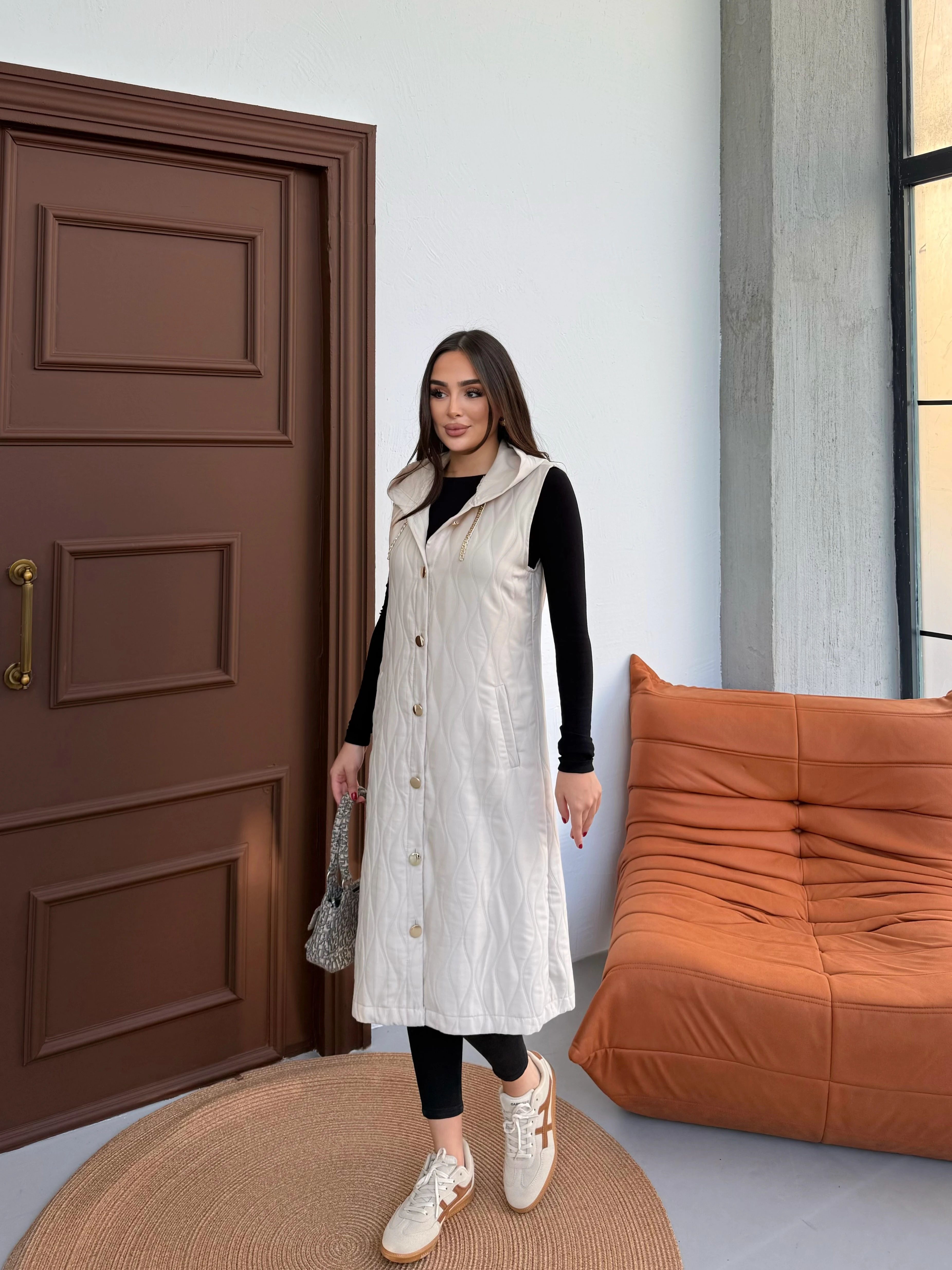 noi capitone yelek - Bej