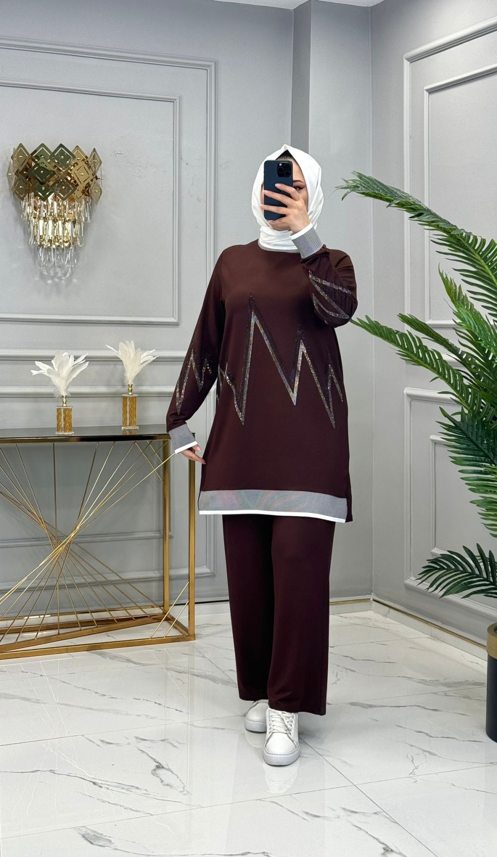 Esra Takım Kahverengi