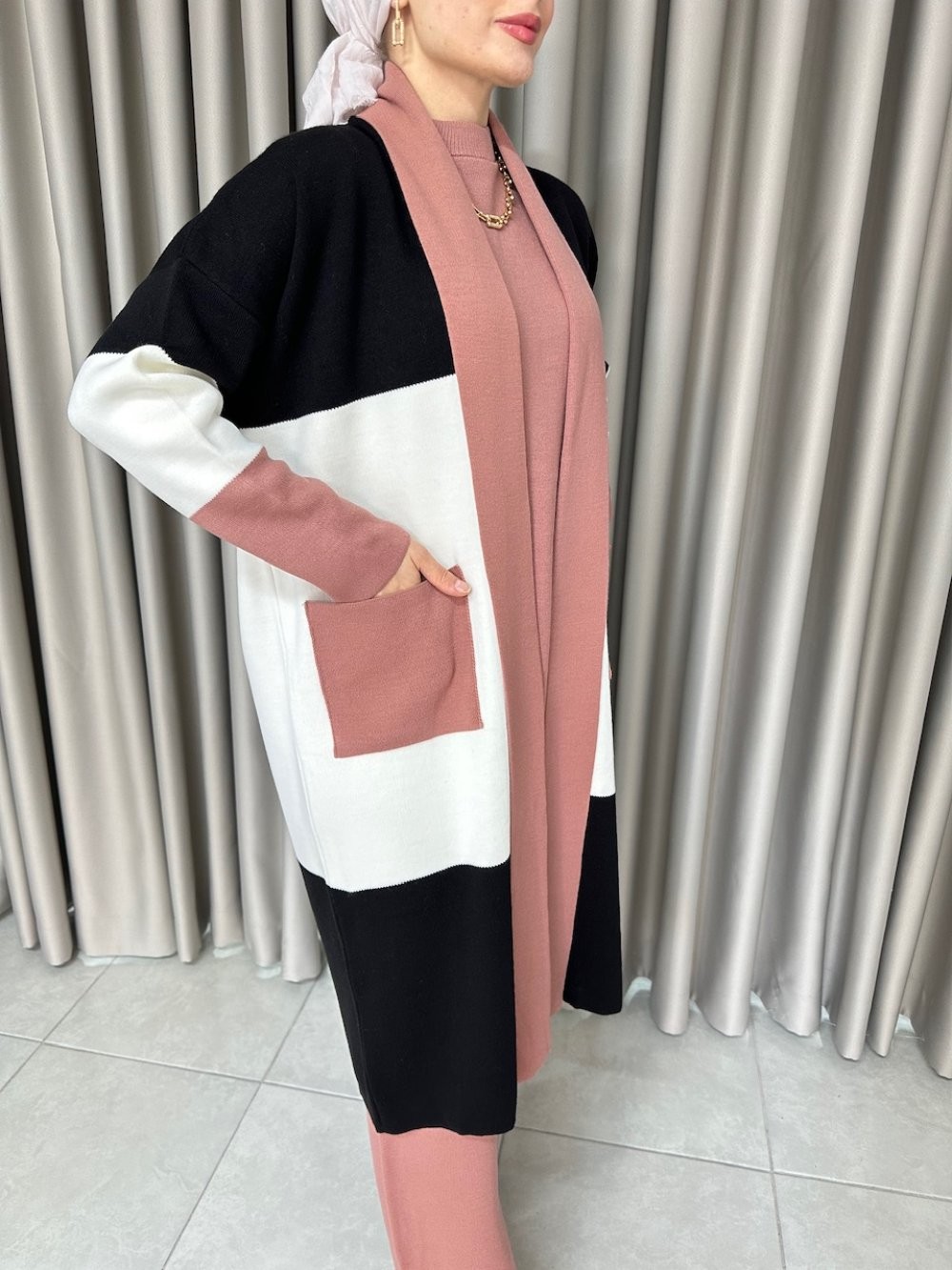 Pınar Üçlü Triko Takım Pembe