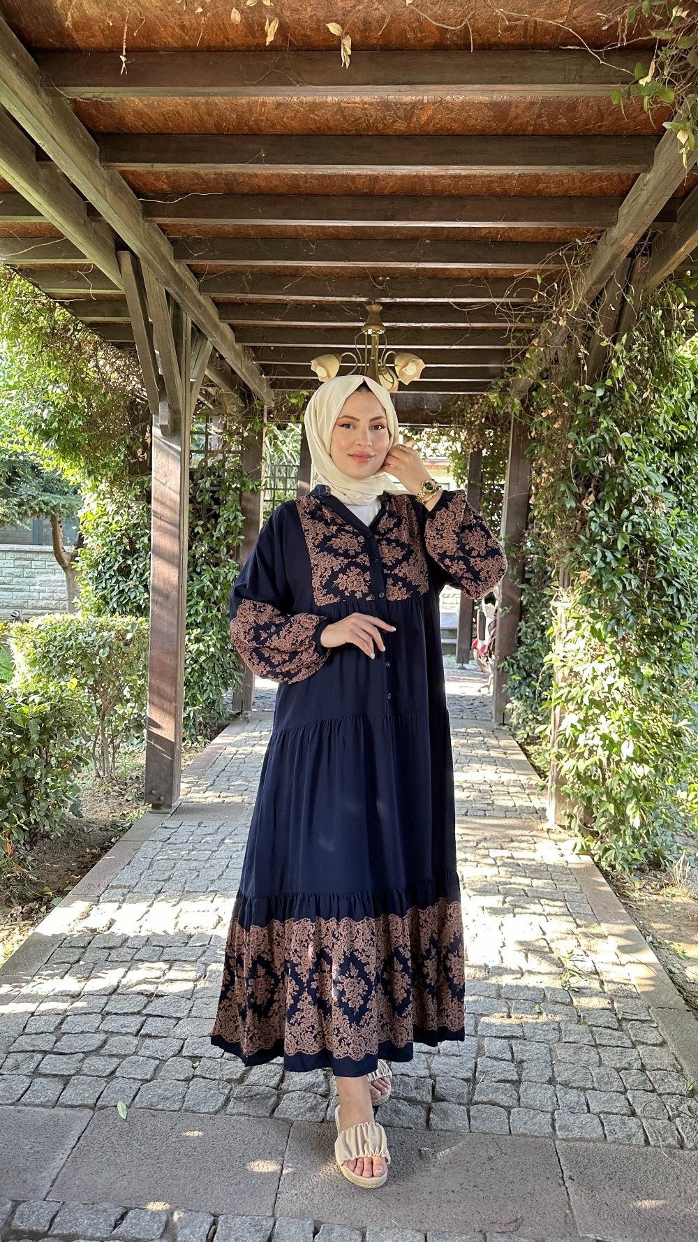 Afra Elbise Lacivert