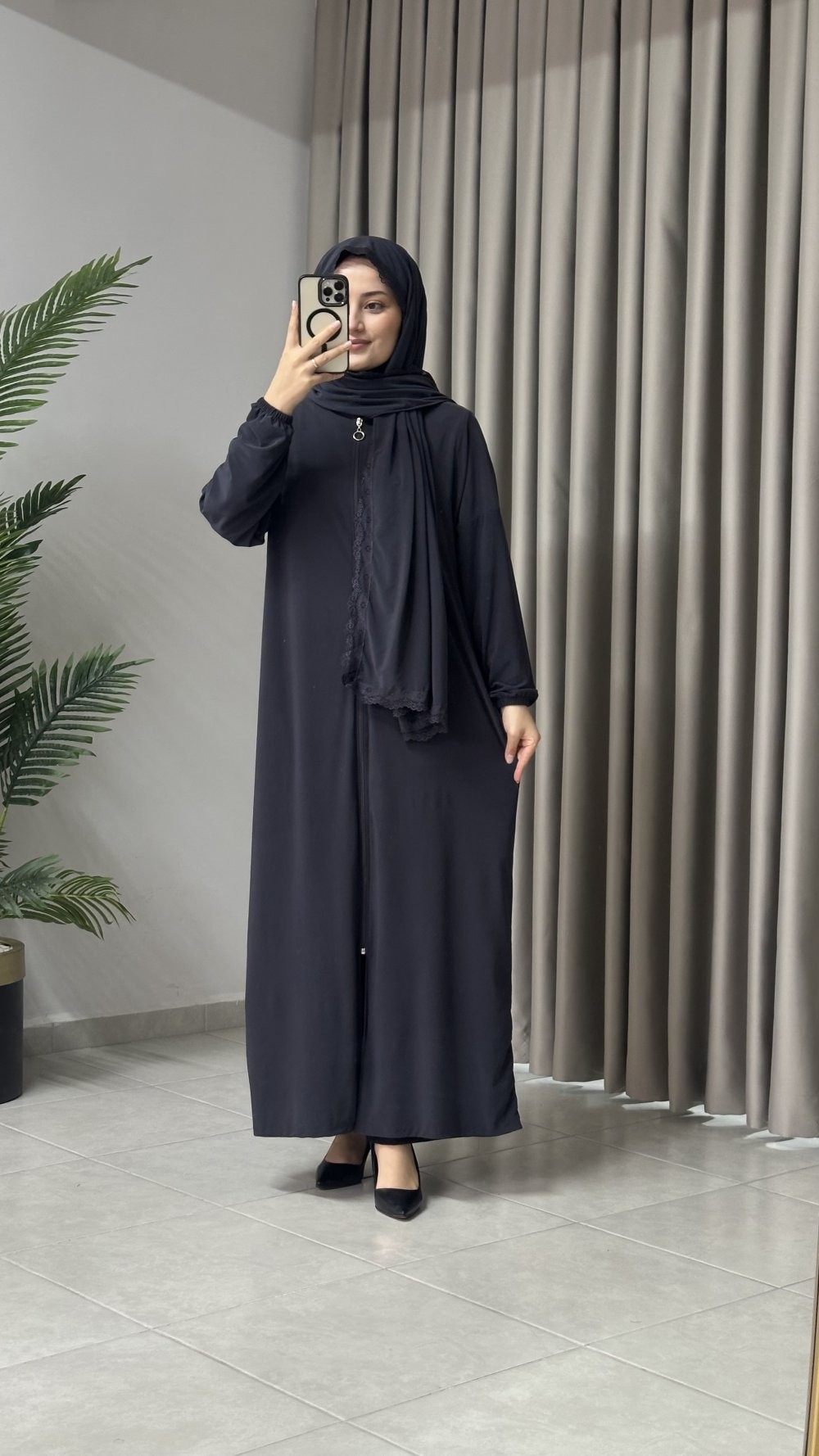 Hatice Namaz Elbisesi Antrasit