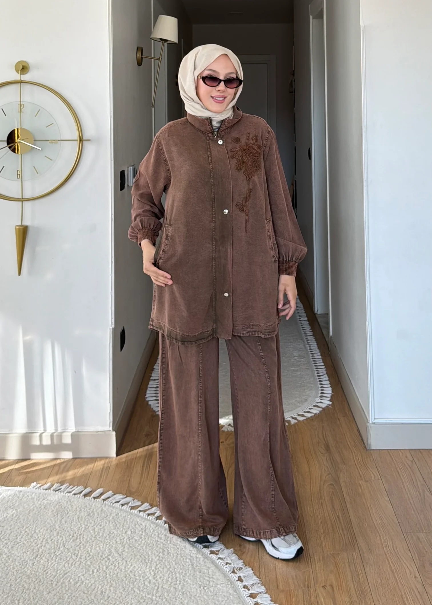 Sare Yıkamalı %100 Pamuk Kumaş Takım