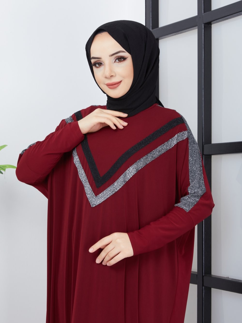 Eylül Elbise Bordo