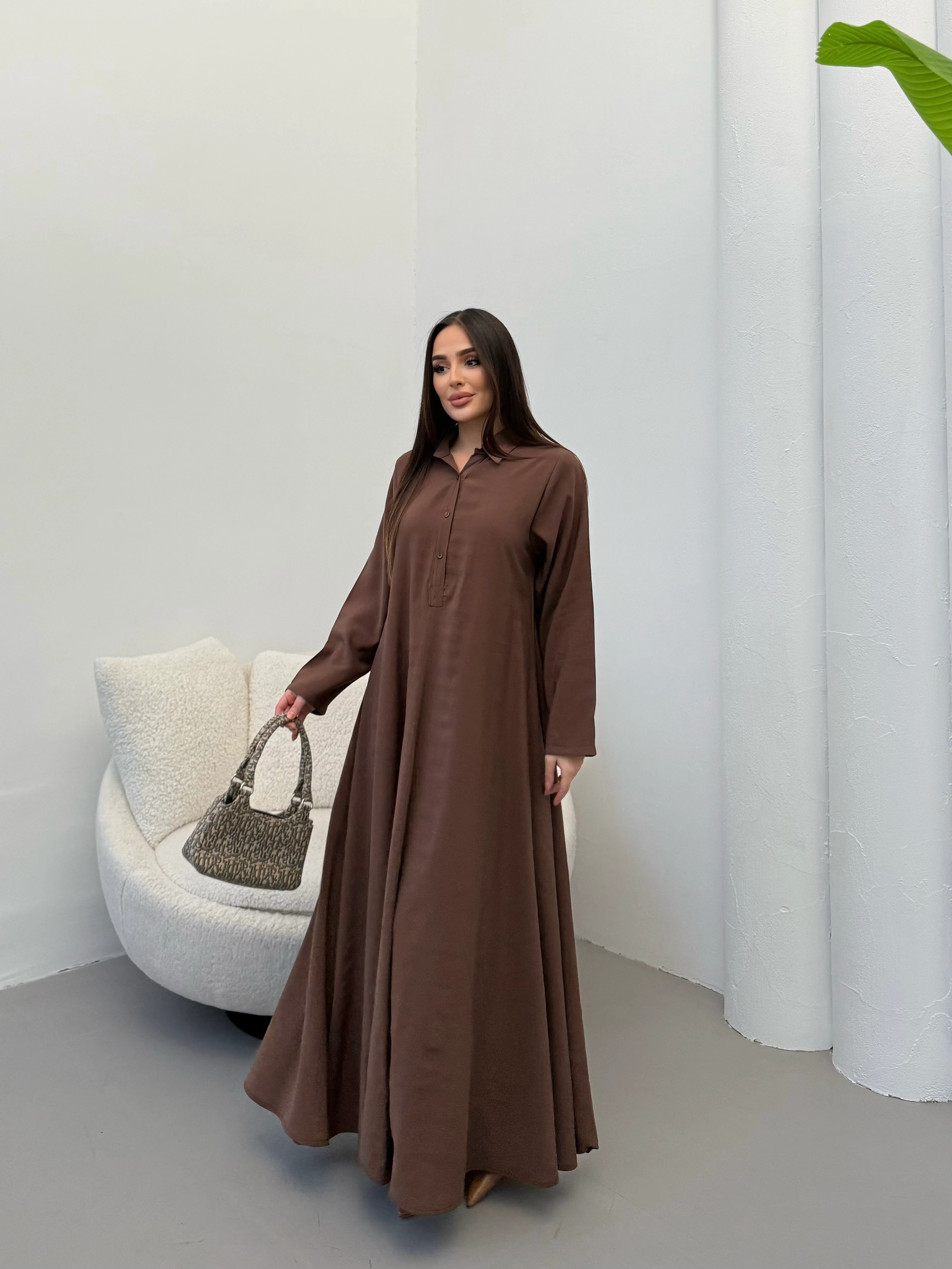 Venezia Elbise  - Kahve