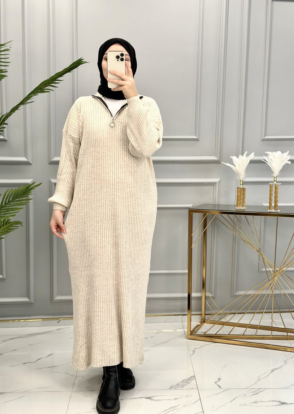 Merve Elbise Krem