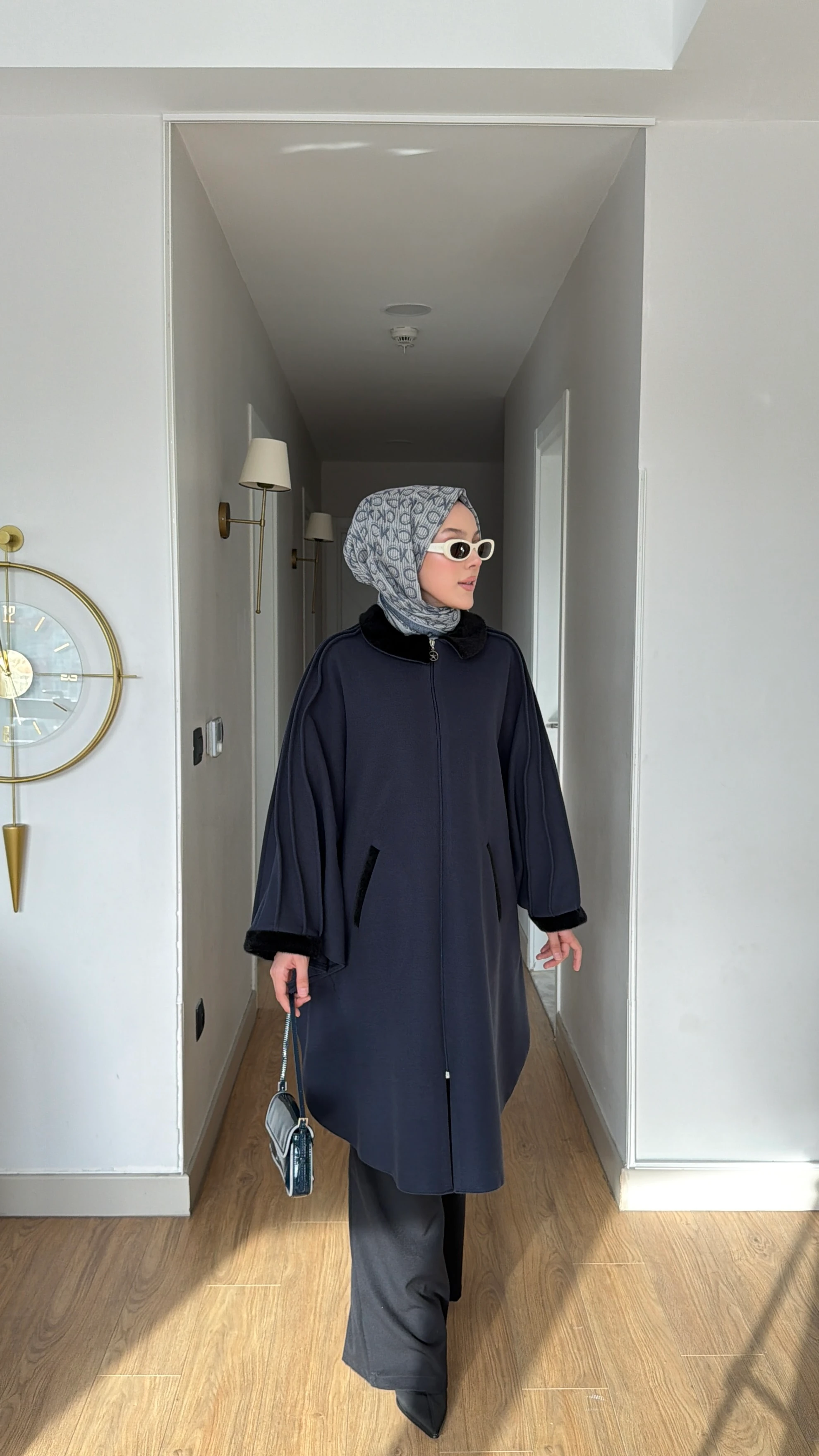 Kaşe Panço Kaban  - Lacivert