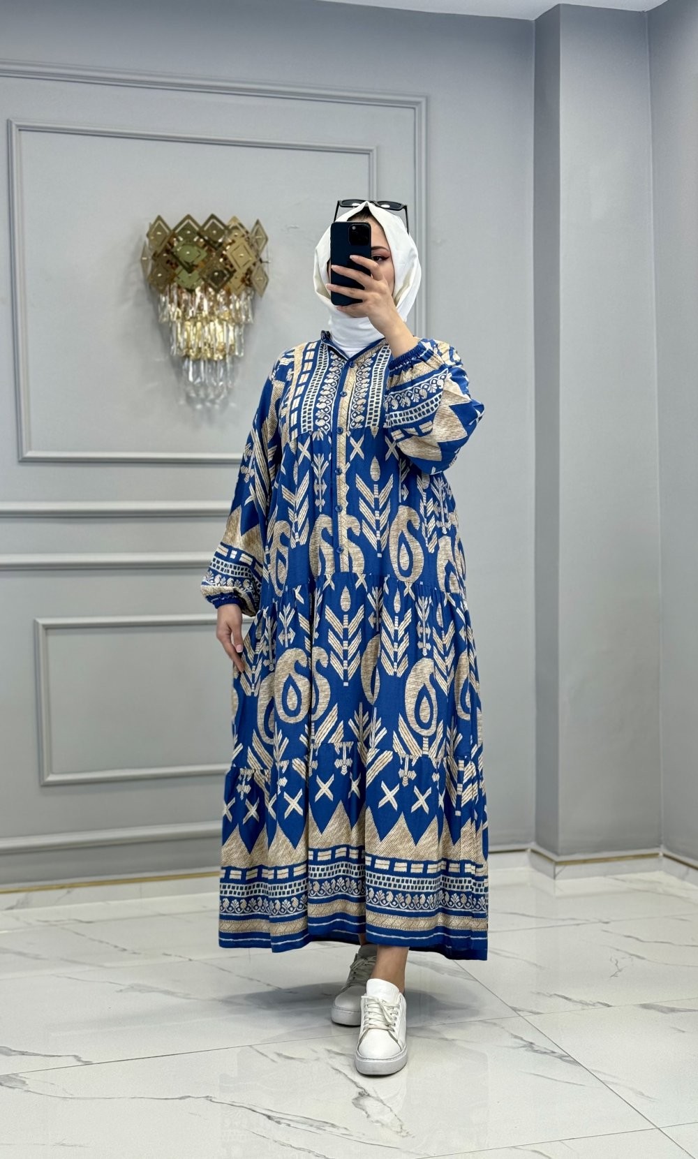 Miray Elbise İndigo