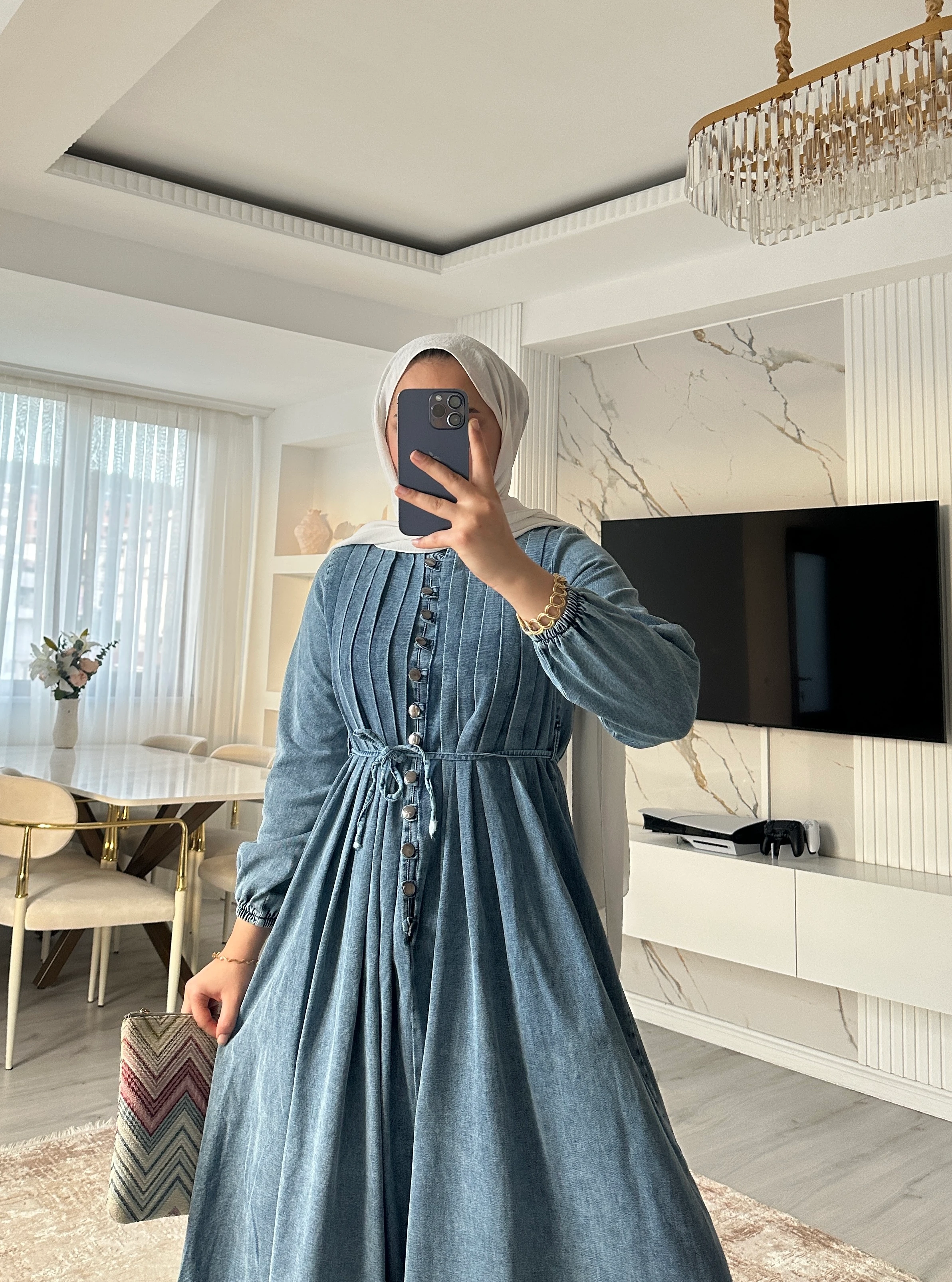 Peyda Denim Kot Elbise