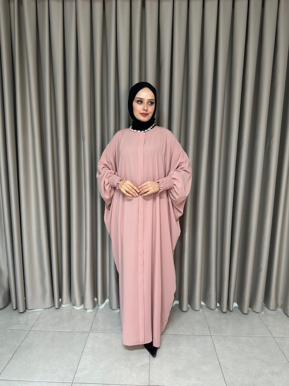 Amine Ferace Elbise Pembe