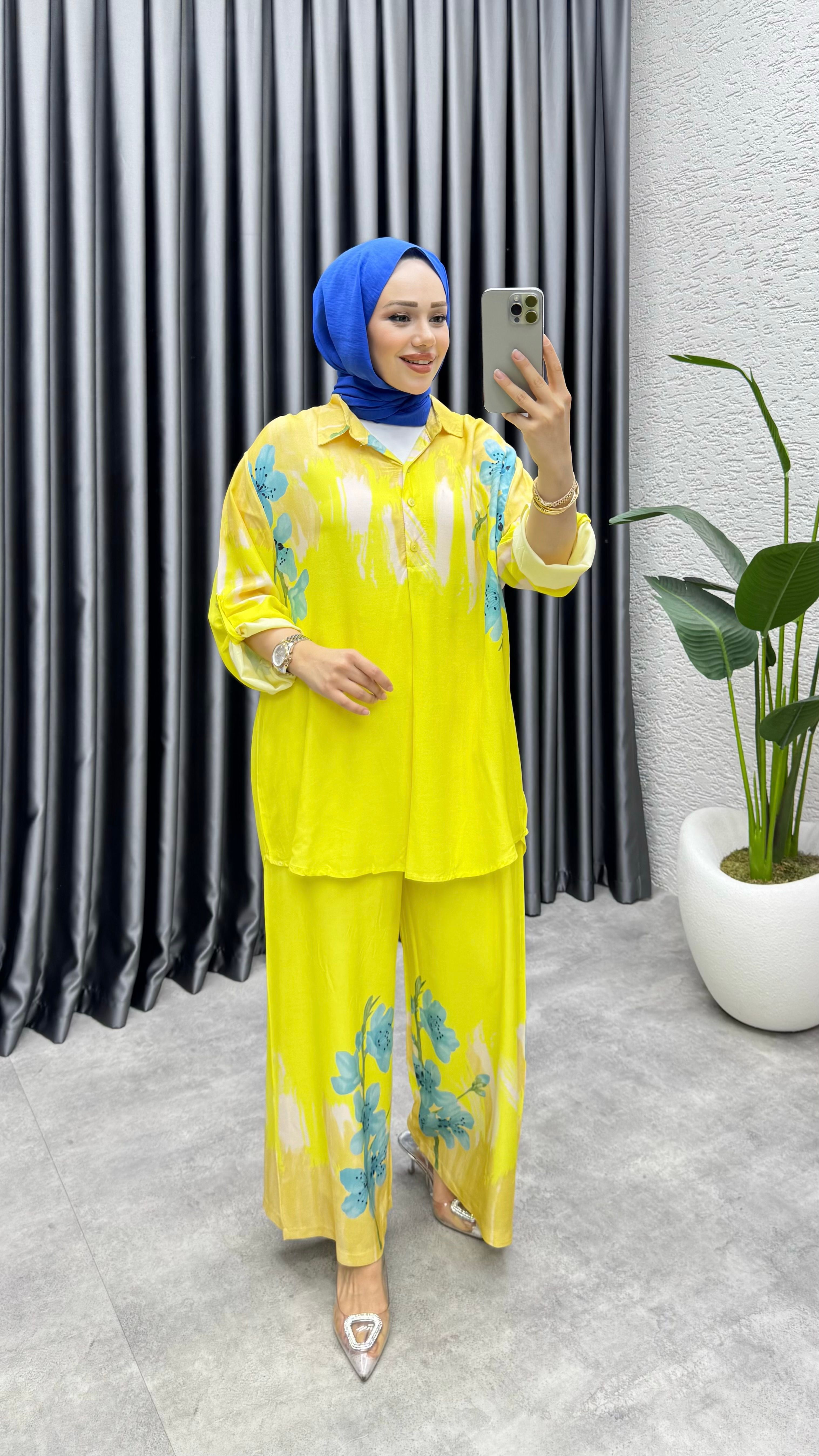 Crayz Tunik Pantolon Takım  - Limon