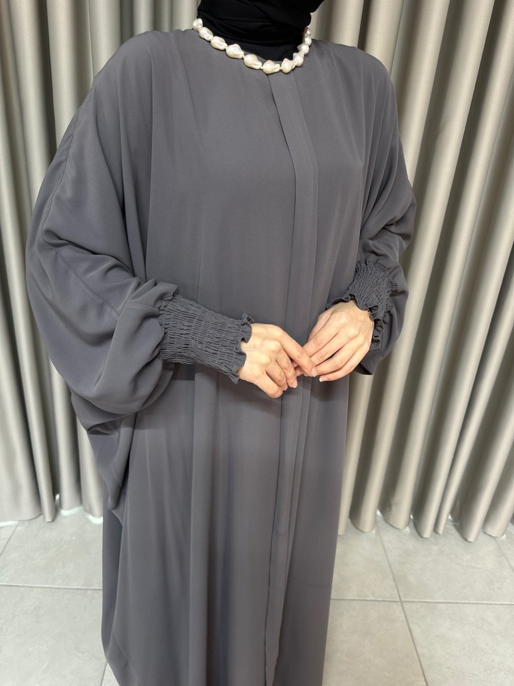 Amine Ferace Elbise Antrasit