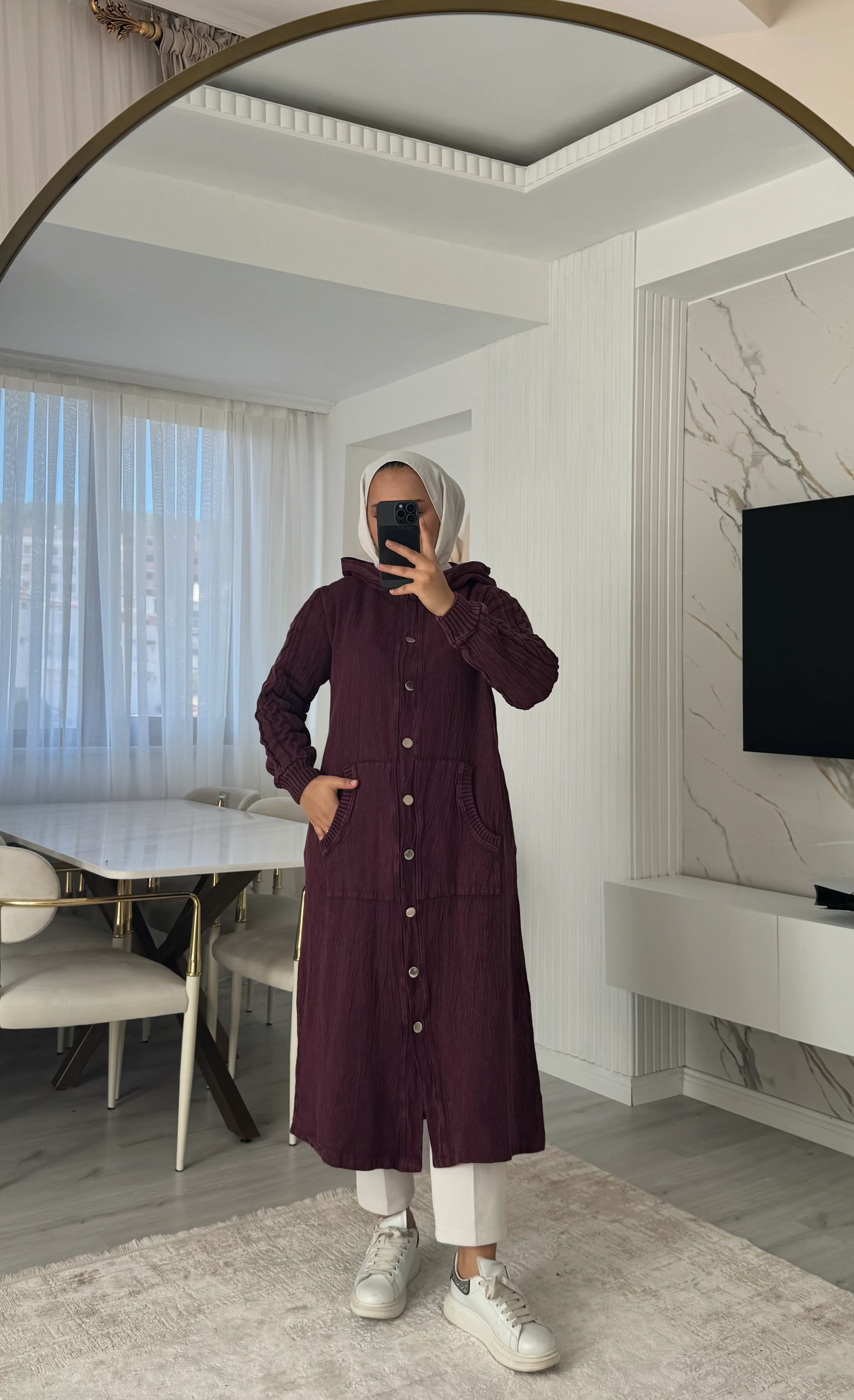 Milla Kap Trench - Vişne