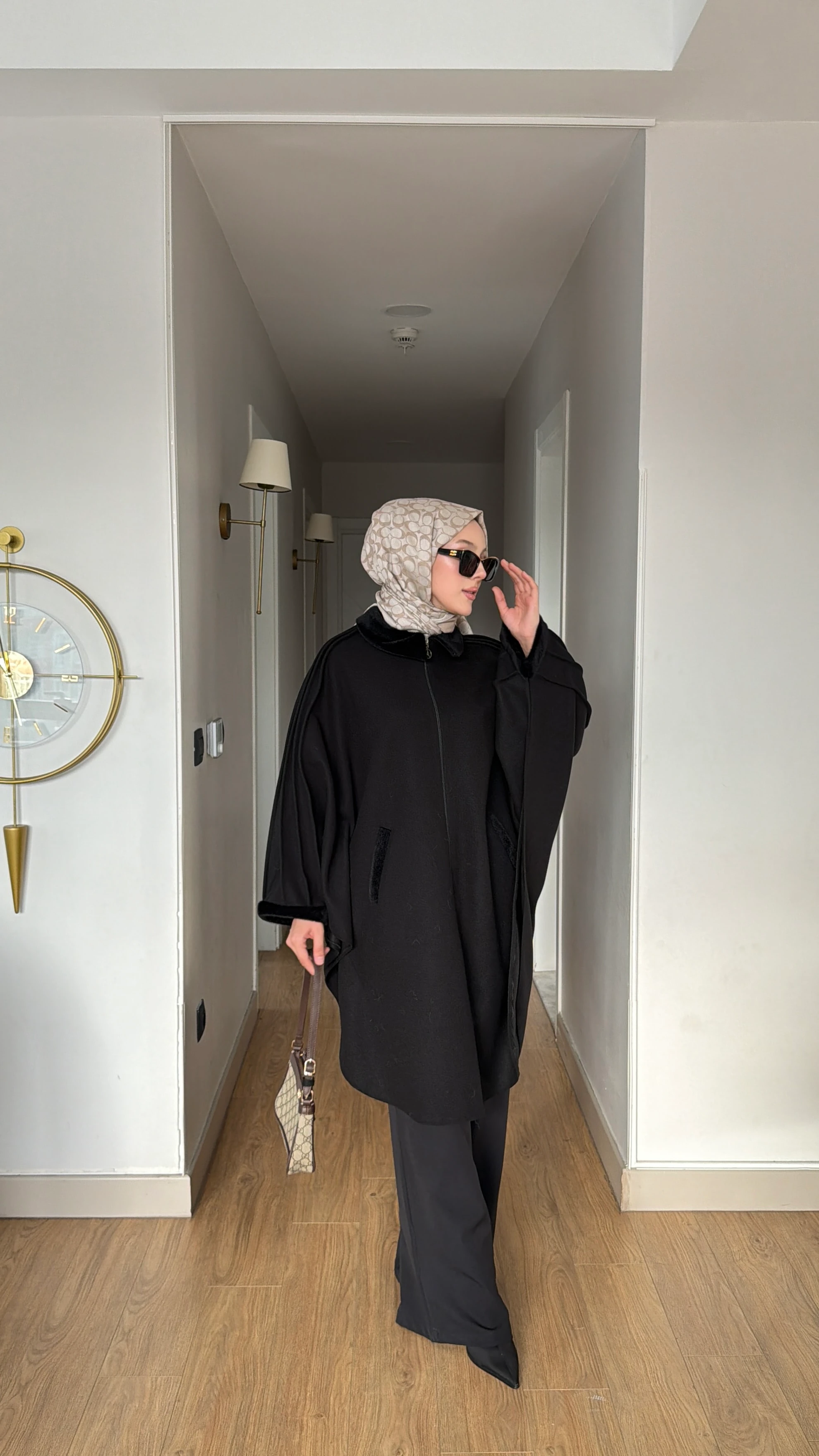 Kaşe Panço Kaban  - Siyah