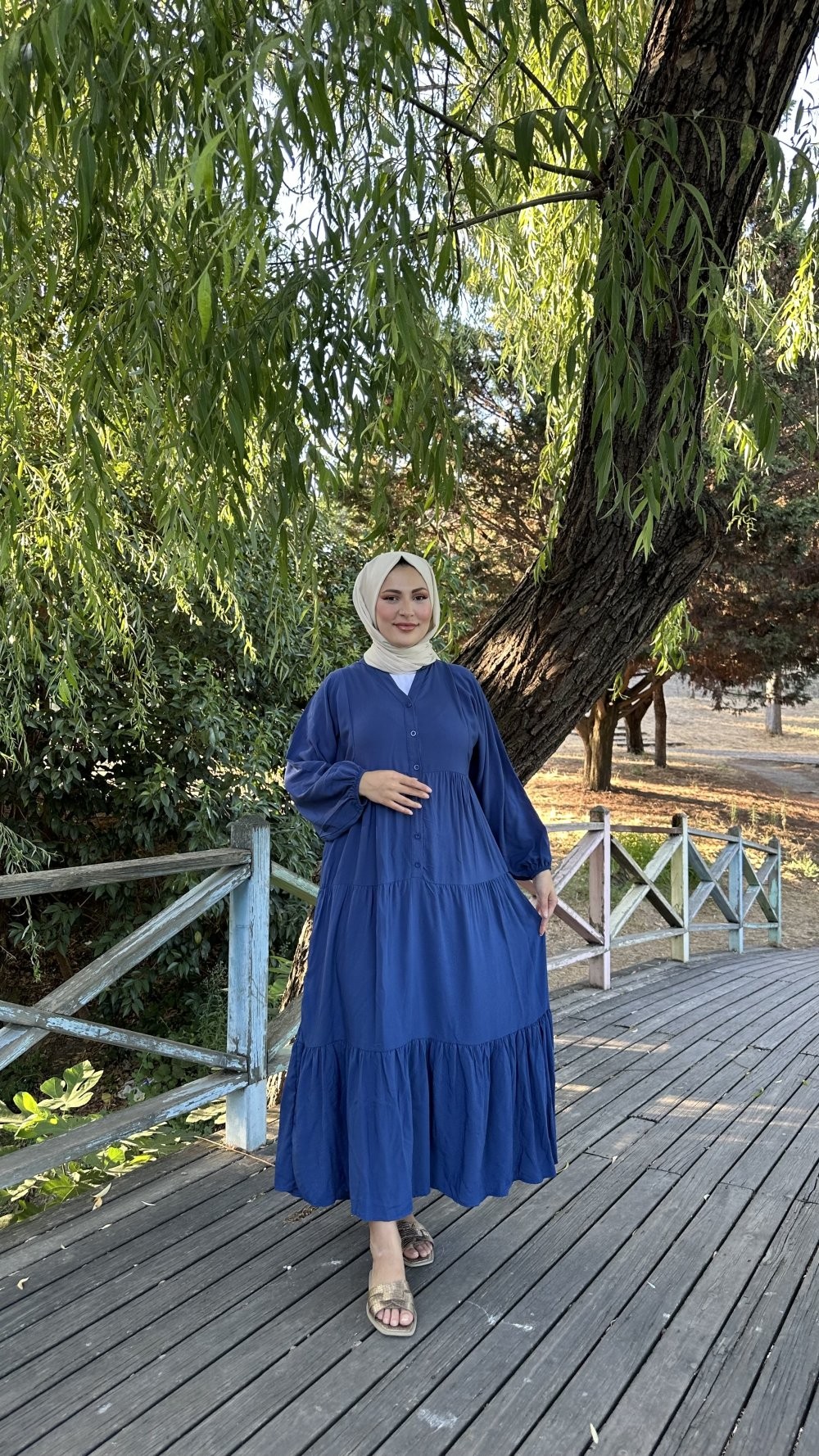 Maya Elbise İndigo