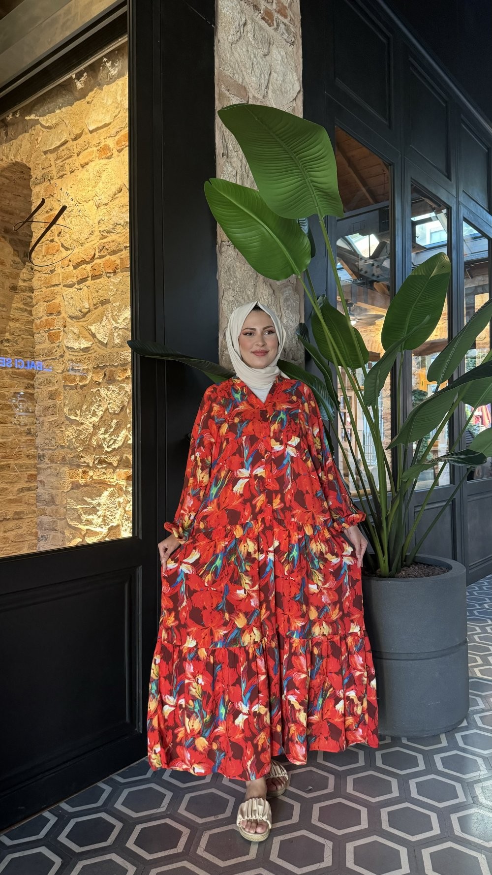 Hande Elbise Turuncu