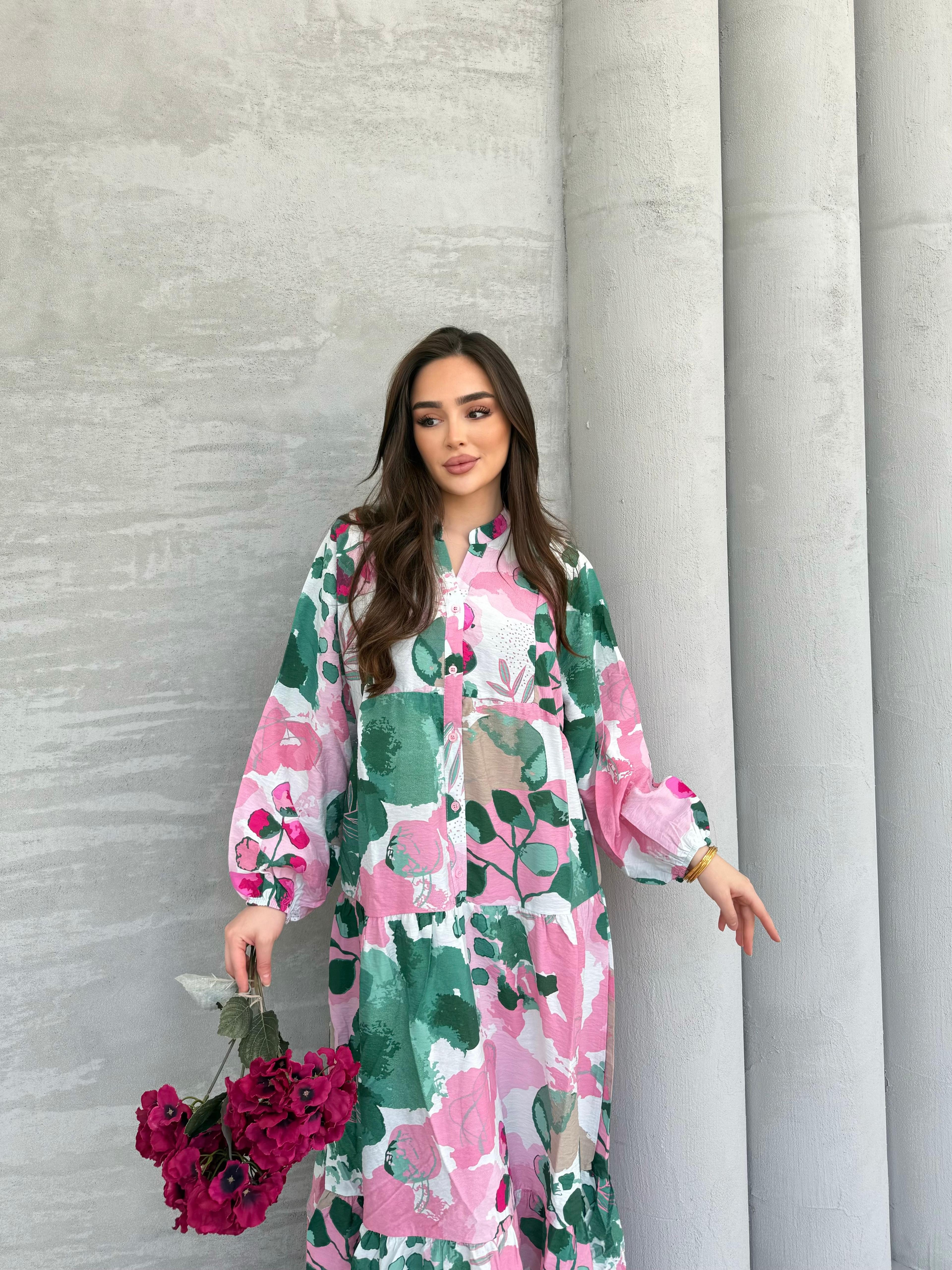 Beyza Elbise Fuşya