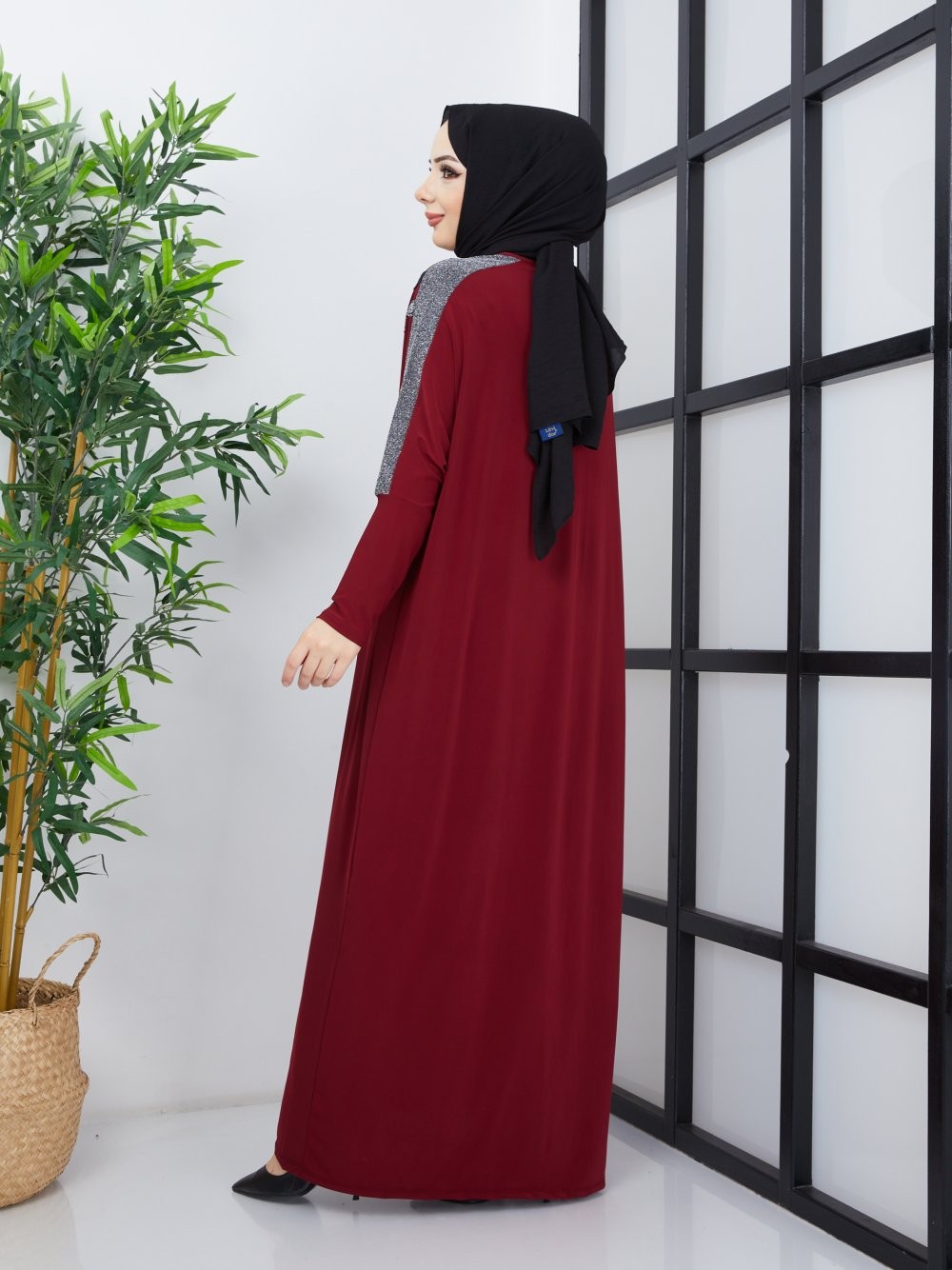 Eylül Elbise Bordo