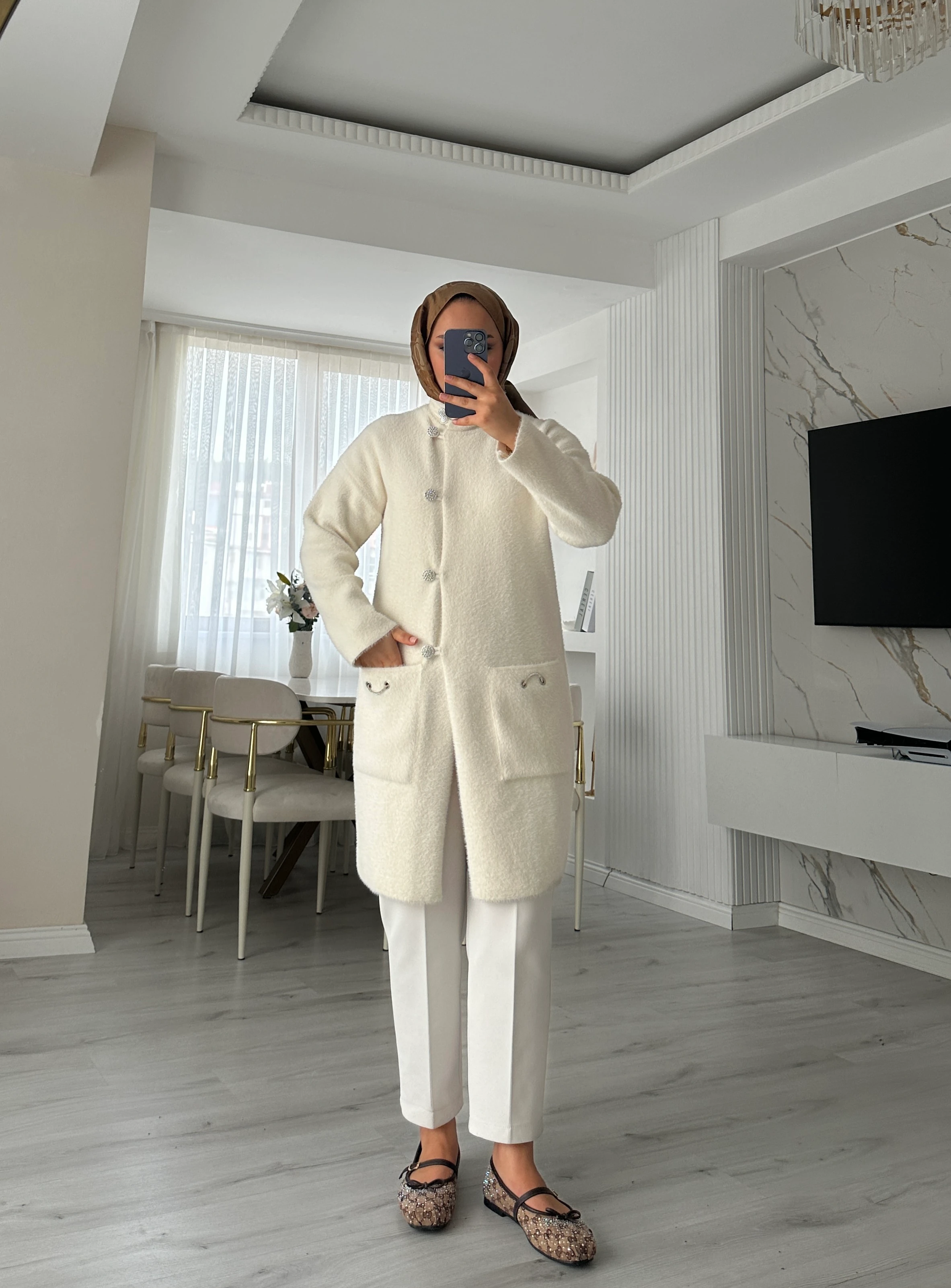 Merry Angora Kap - Bej