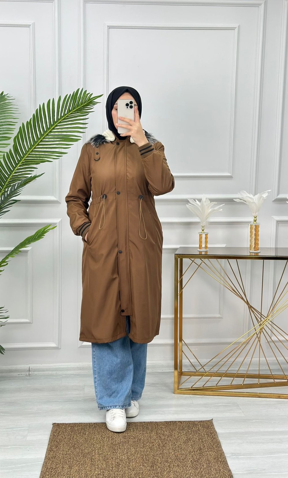 Kürklü Parka Taba