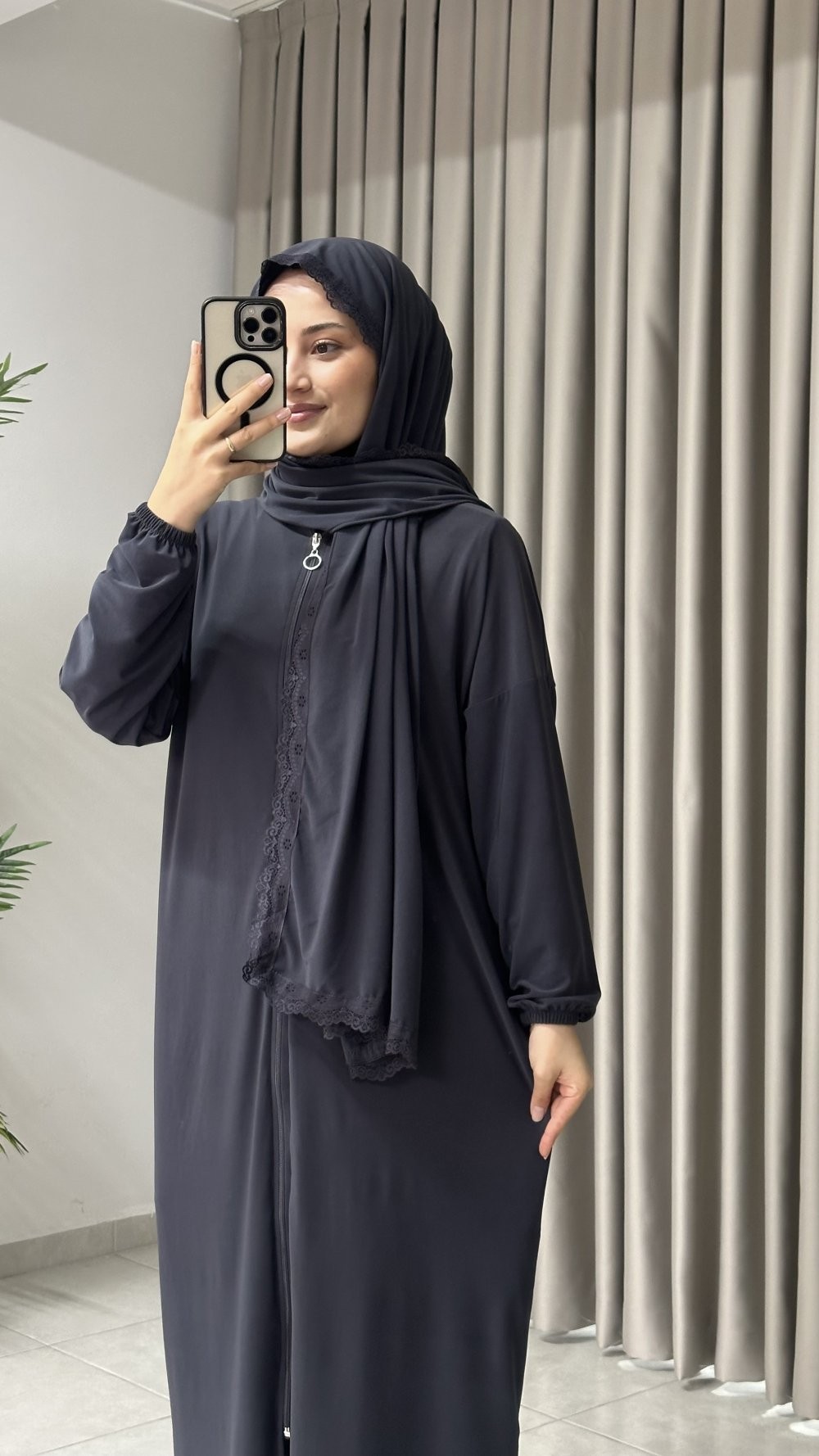 Hatice Namaz Elbisesi Antrasit