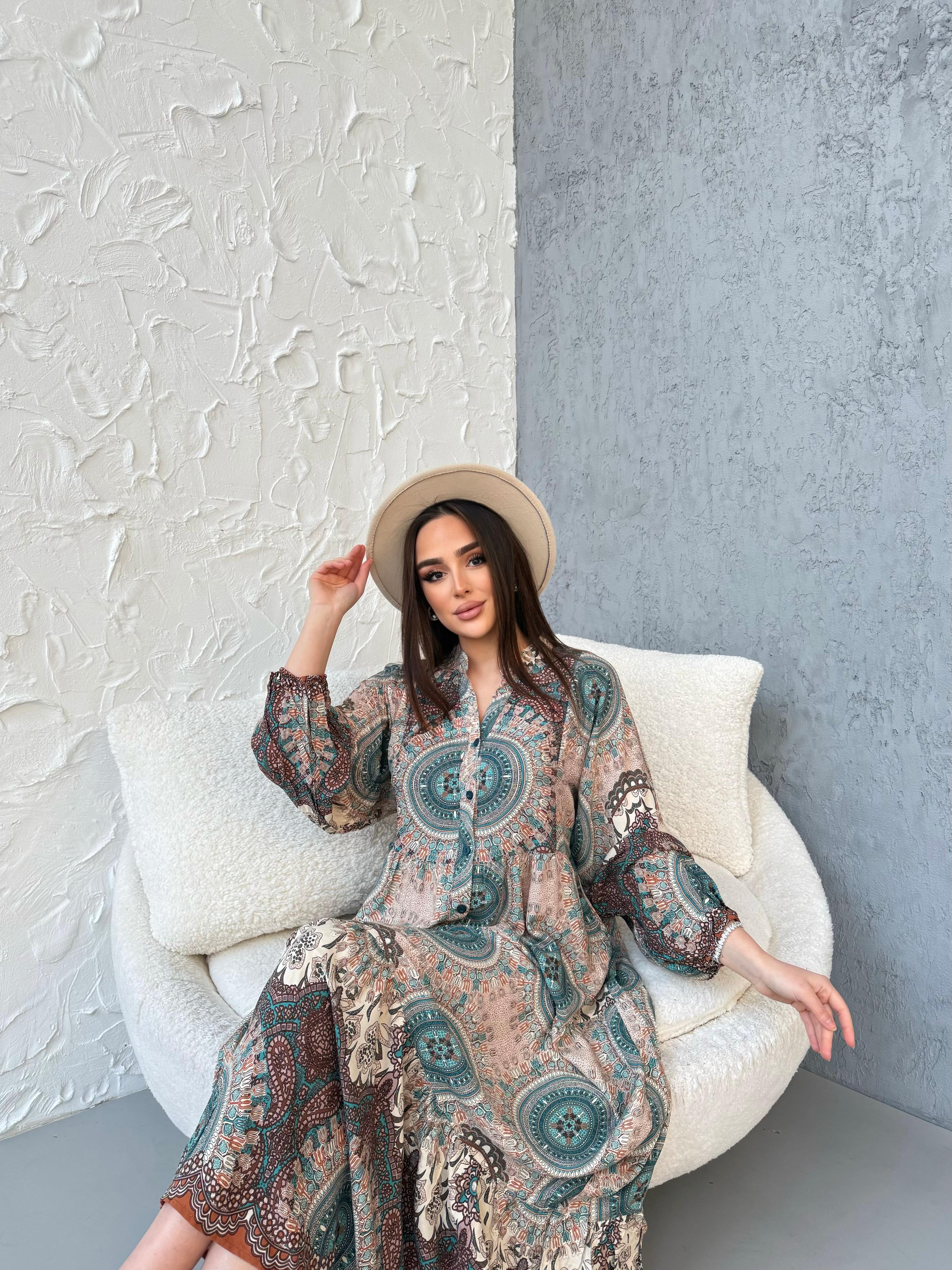 Sahra Elbise Mint Yeşili