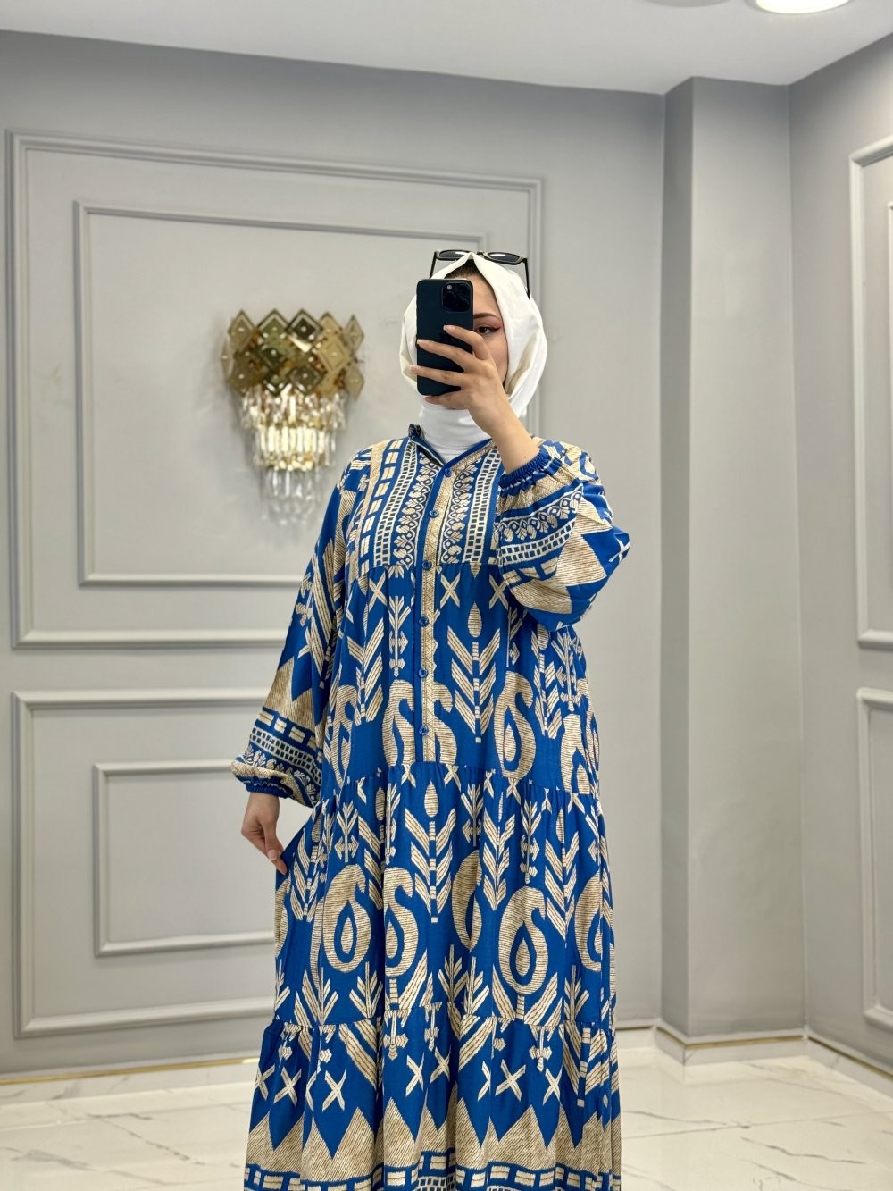 Miray Elbise İndigo