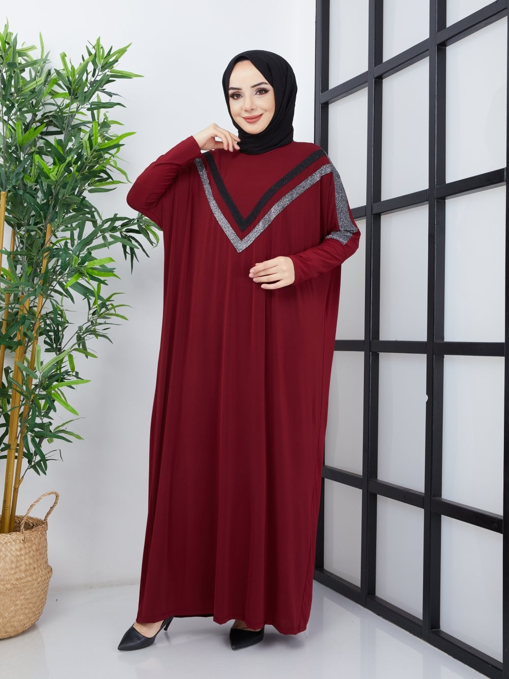 Eylül Elbise Bordo