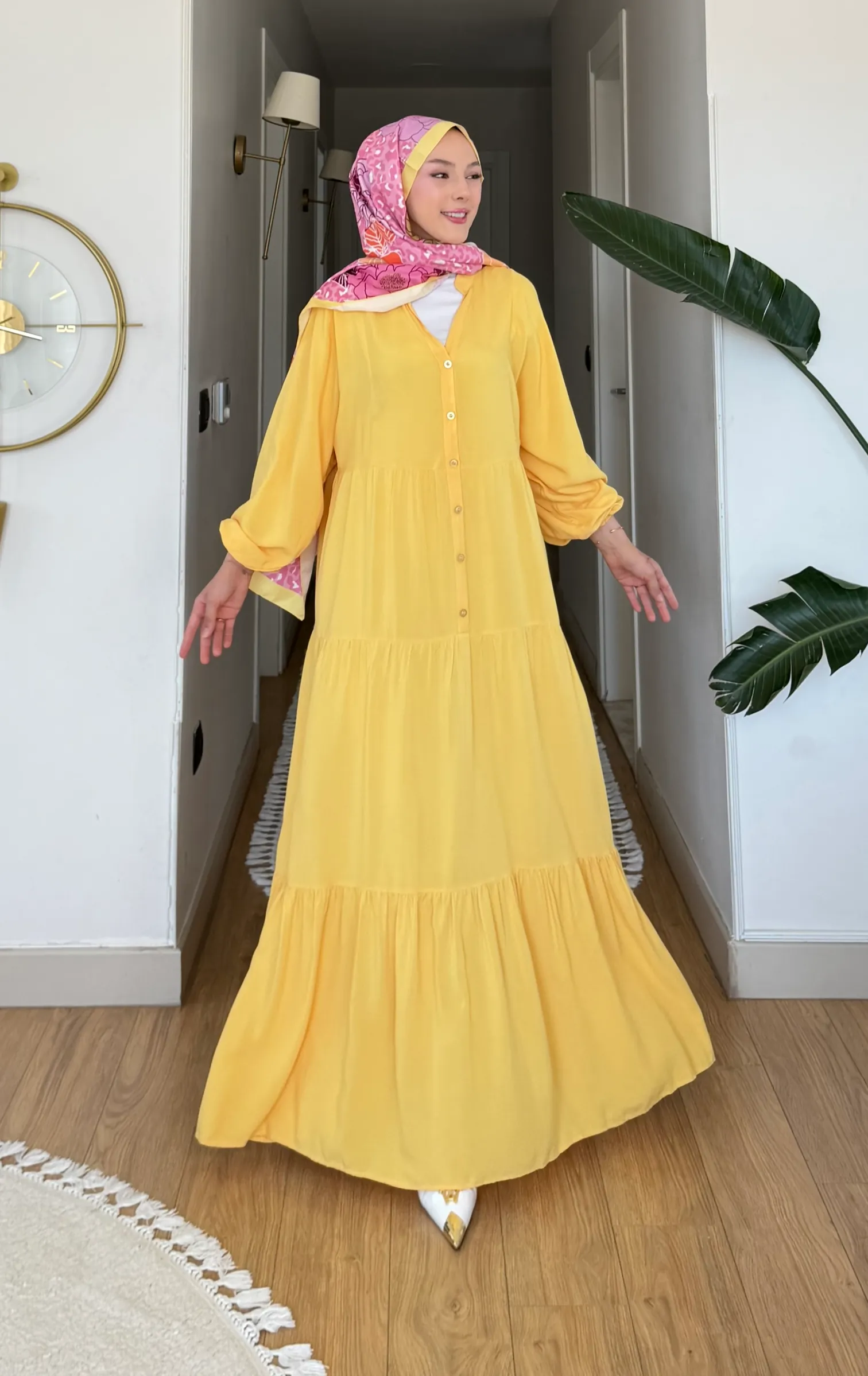 Maya Pamuk Viscon Elbise