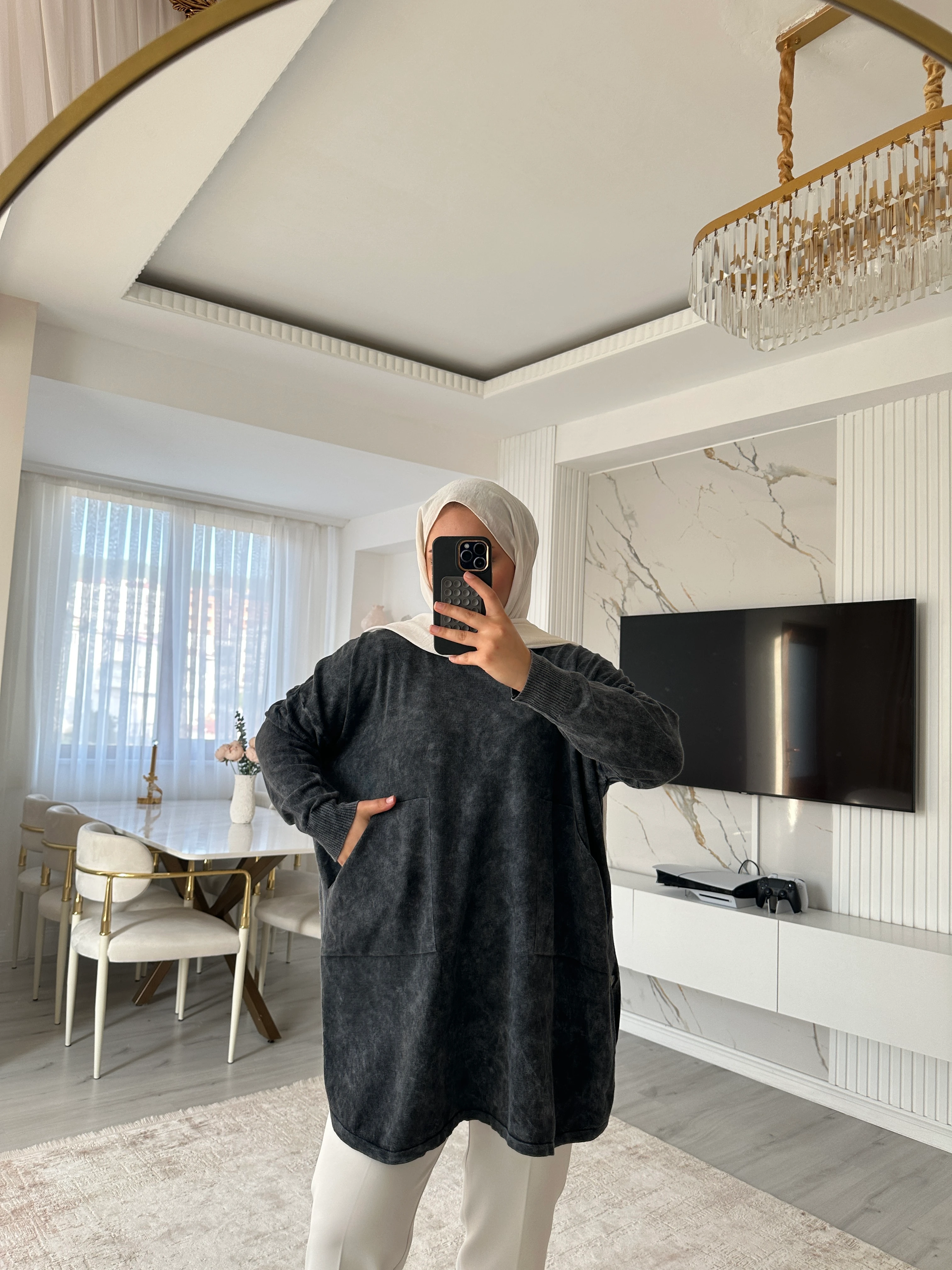 Beste Büyük Beden Tunik - Siyah